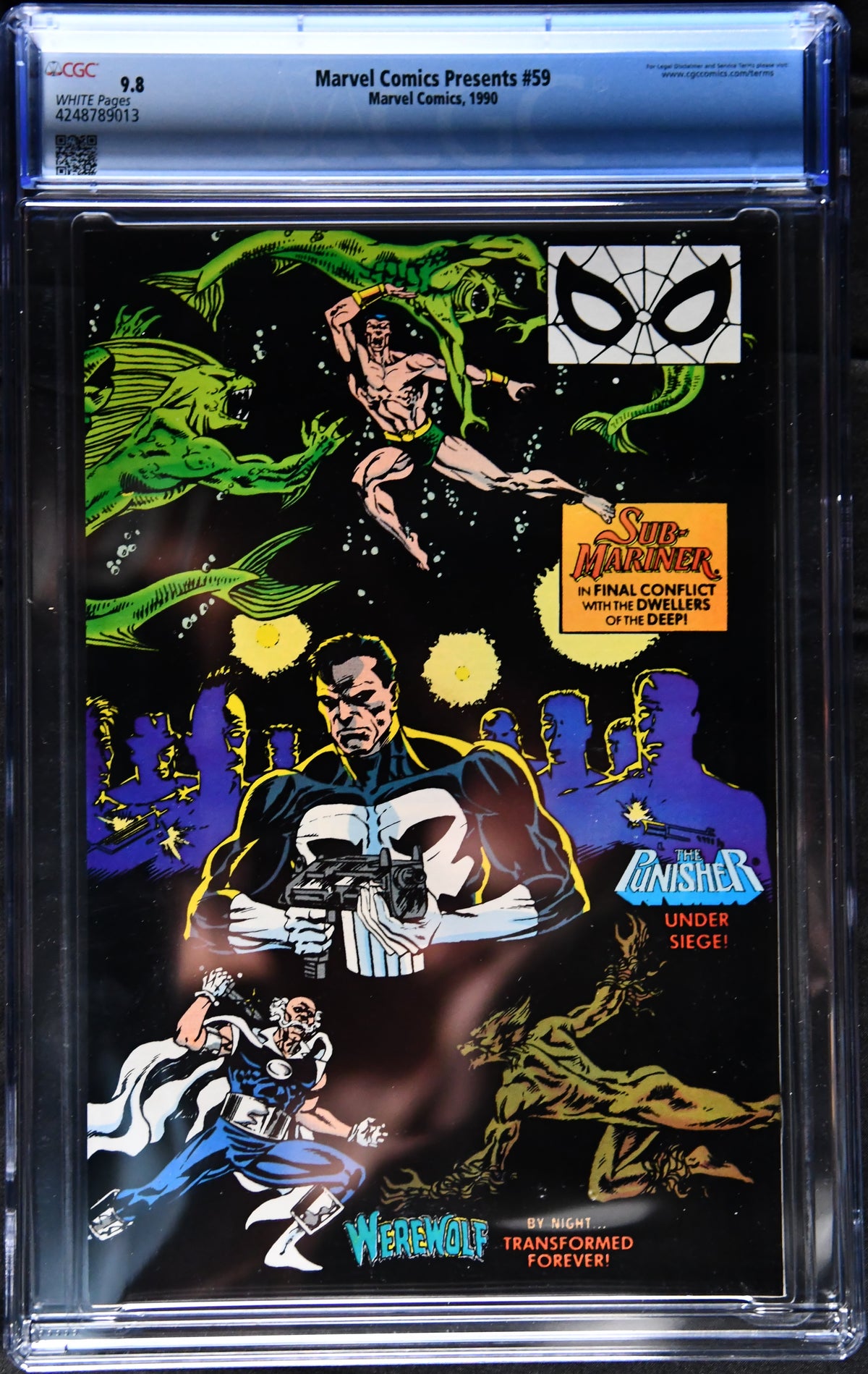Marvel Comics Presents #59 CGC 9.8 Wolverine Hulk Punisher 1990Marvel Comics Presents #59 (1990) CGC 9.8 Wolverine Hulk Wraparound Cover