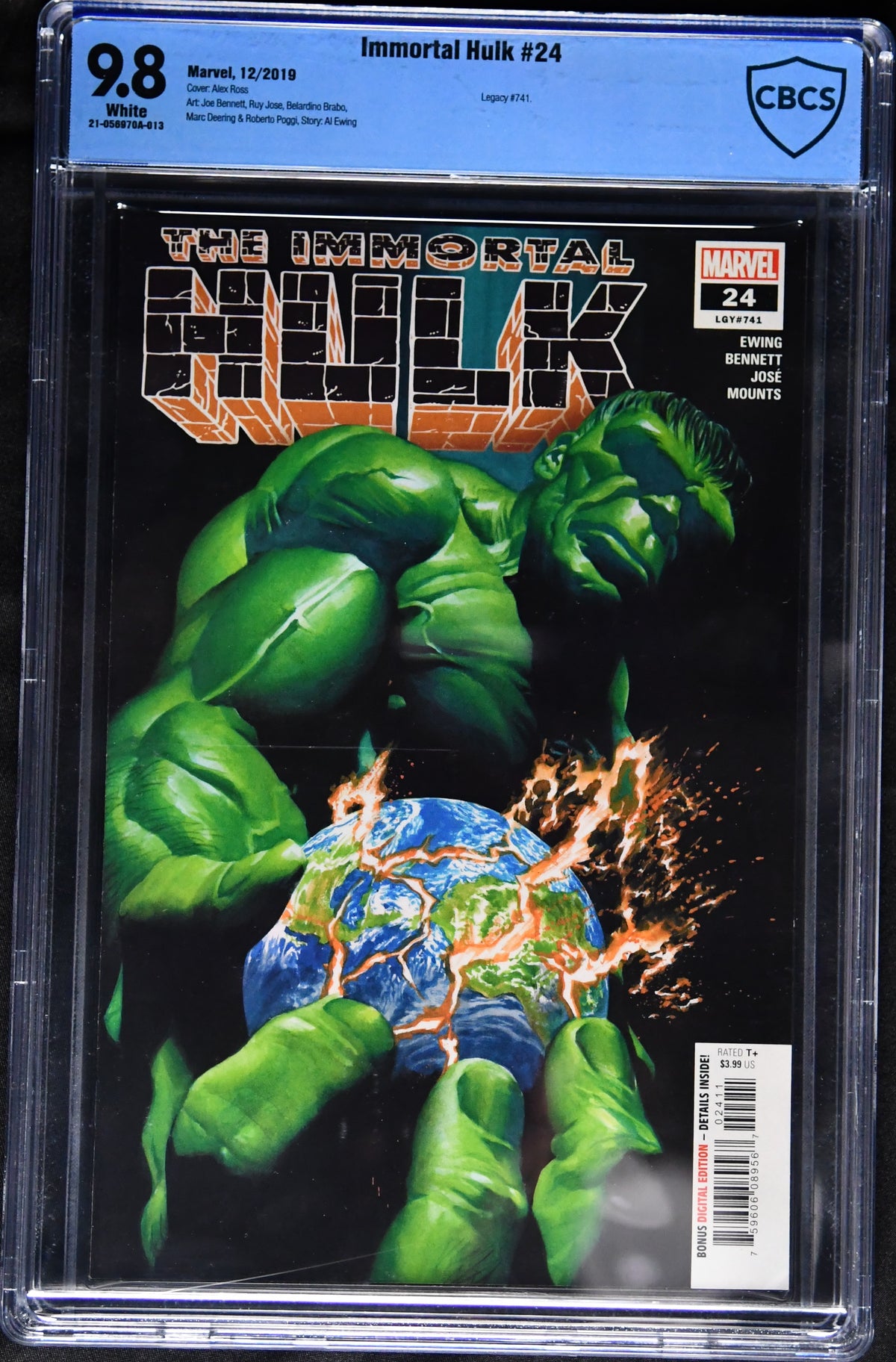 Immortal Hulk #24 (2019) CBCS 9.8 White Pages Alex Ross Cover