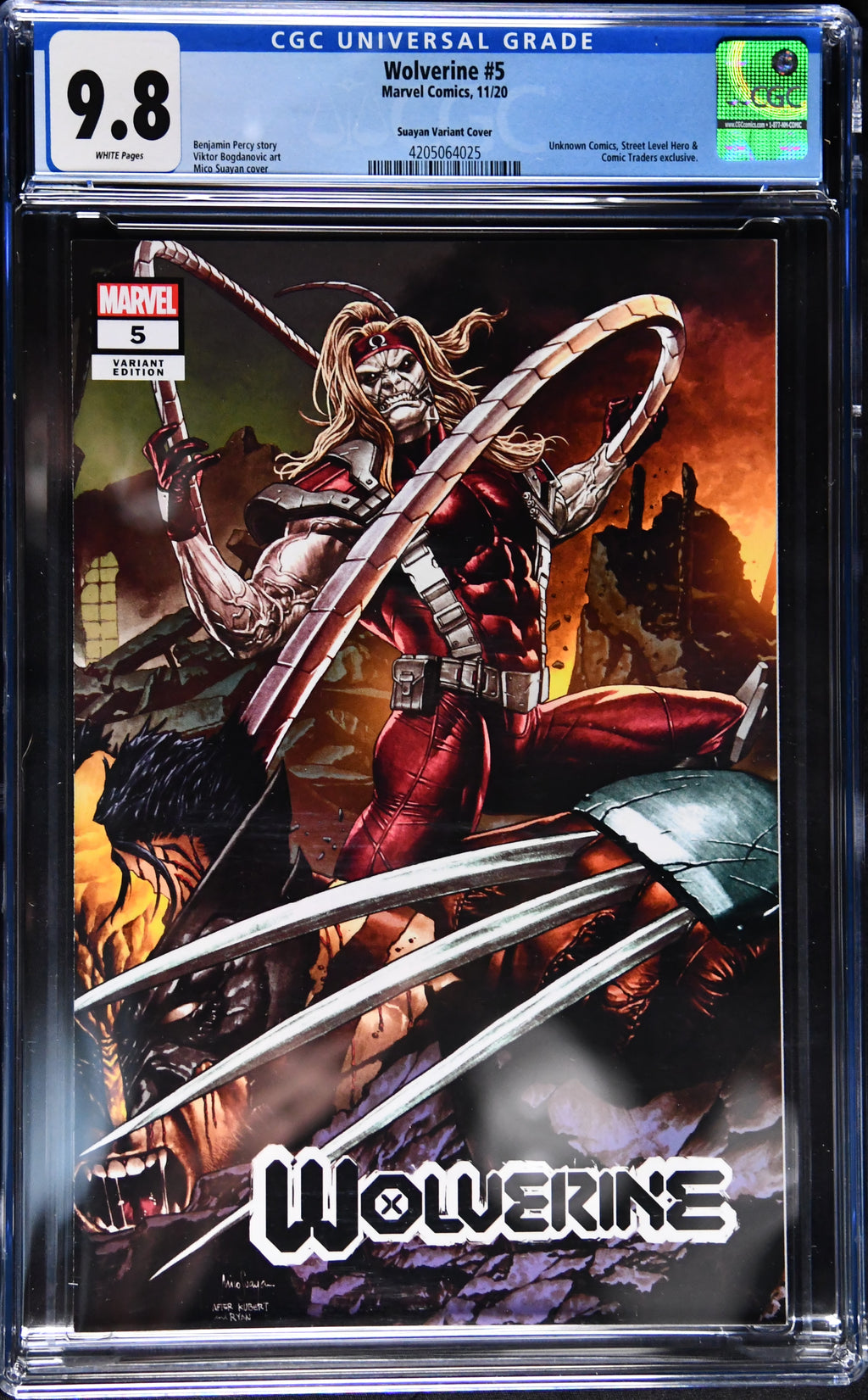Wolverine #4 & #5 CGC 9.8 Mico Suayan X-Men #25 Homage Connecting Variant Set
