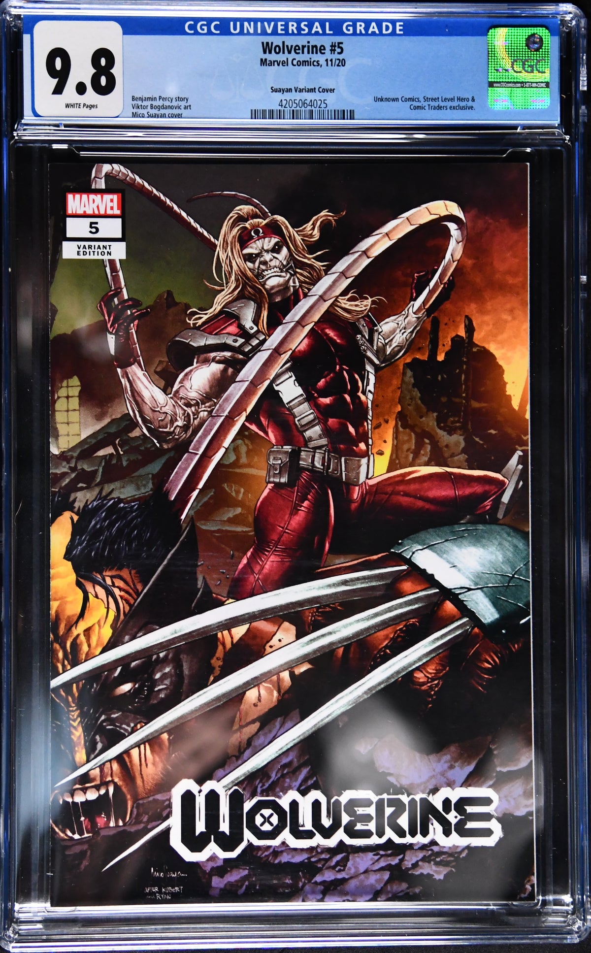 Wolverine #4 & #5 CGC 9.8 Mico Suayan X-Men #25 Homage Connecting Variant Set