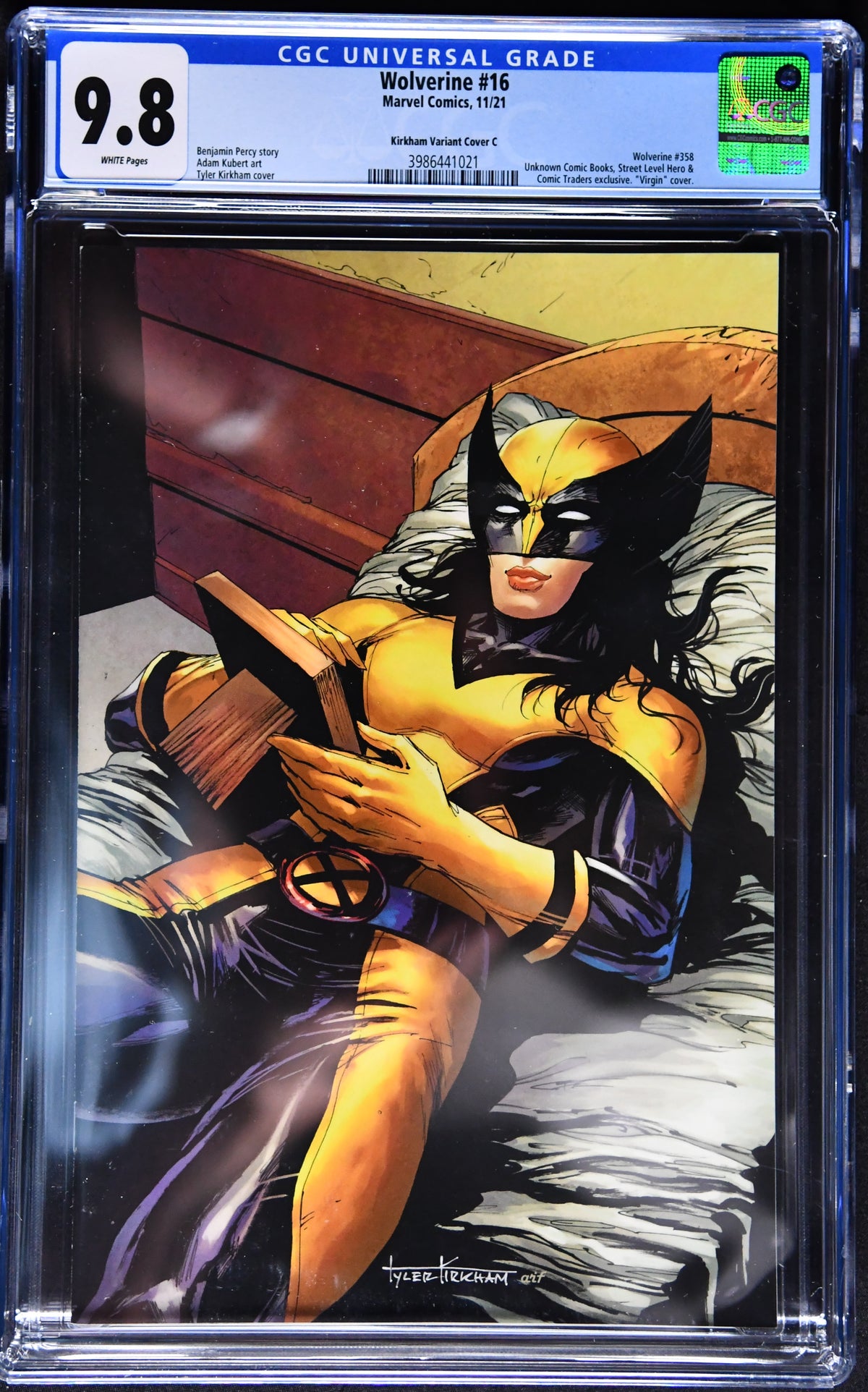 Wolverine #16 CGC 9.8 Tyler Kirkham X-23 Virgin Variant Cover C Marvel 2021