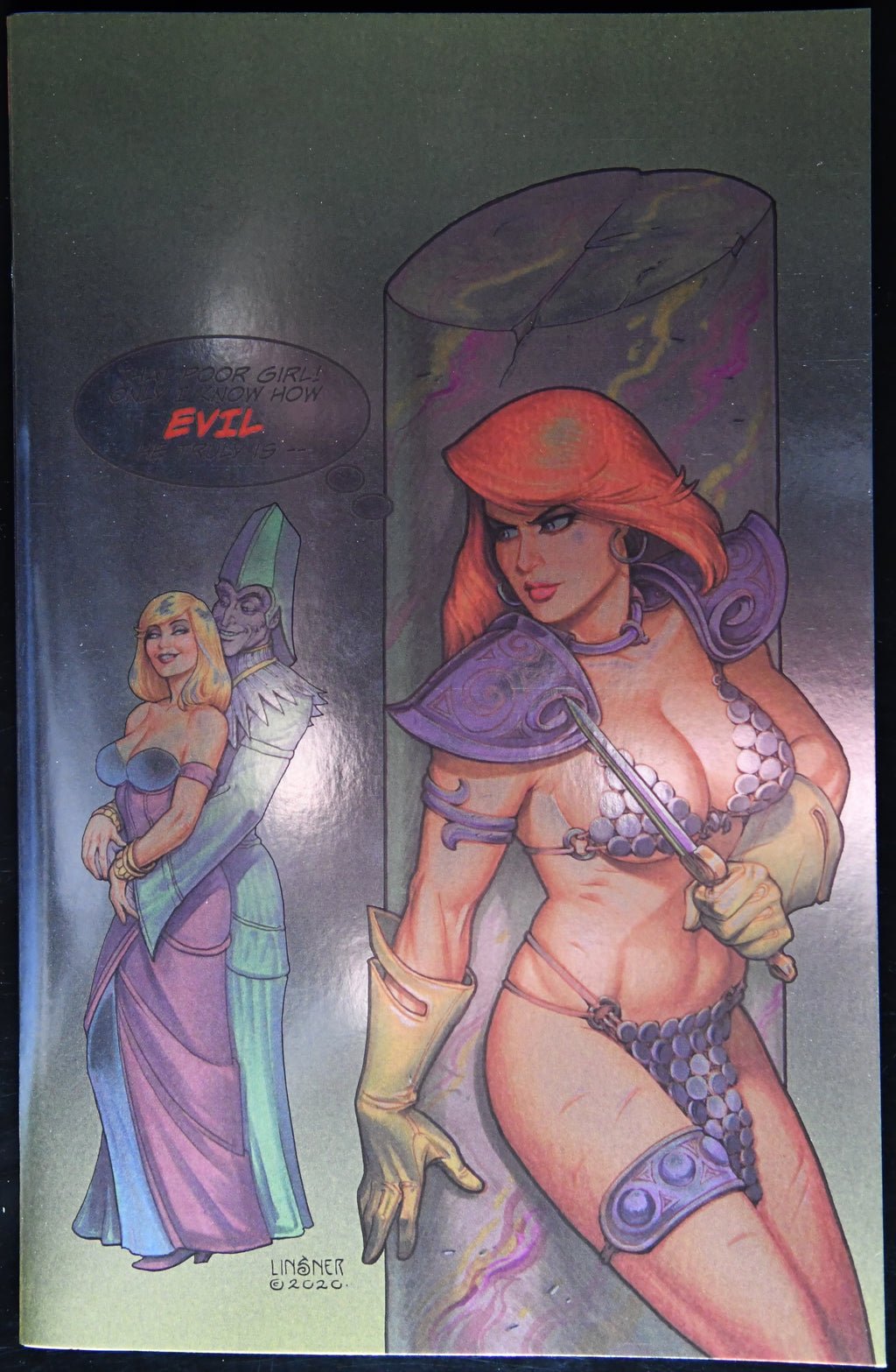 Red Sonja Valentine's Day Special Linsner Premium Foil Virgin Kickstarter Exclusive