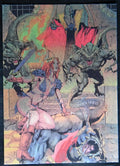 Red Sonja Deluxe Chrome Trading Card #3 Kickstarter Foil Castro Augusto