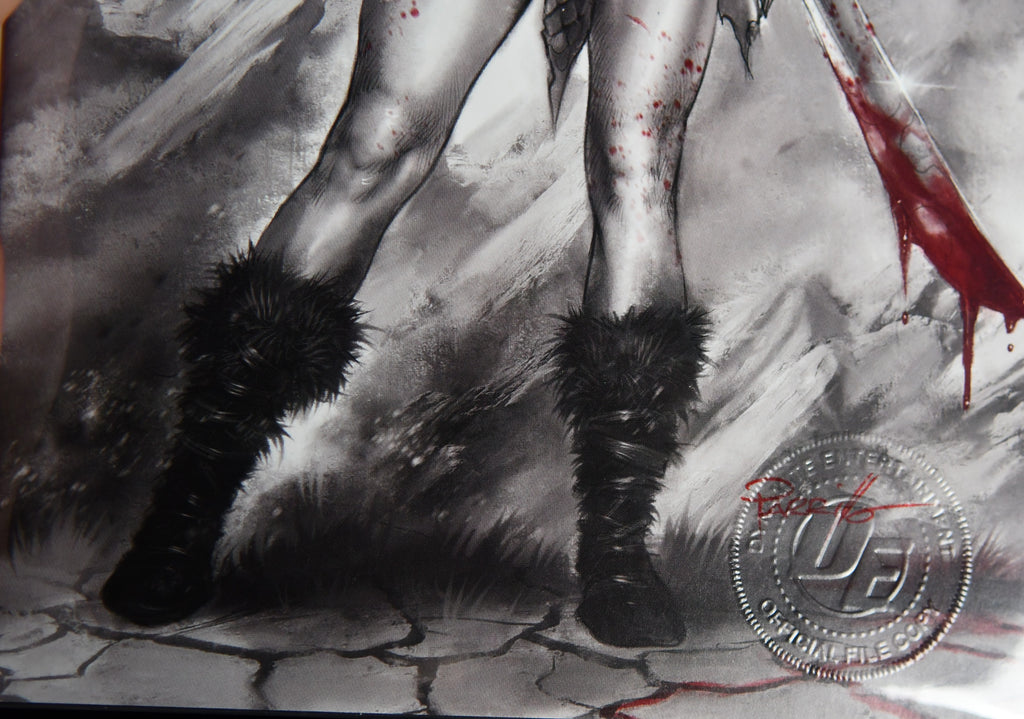Red Sonja Black White Red #1 Parrillo File Copy Signed Shannon Kingston COA
