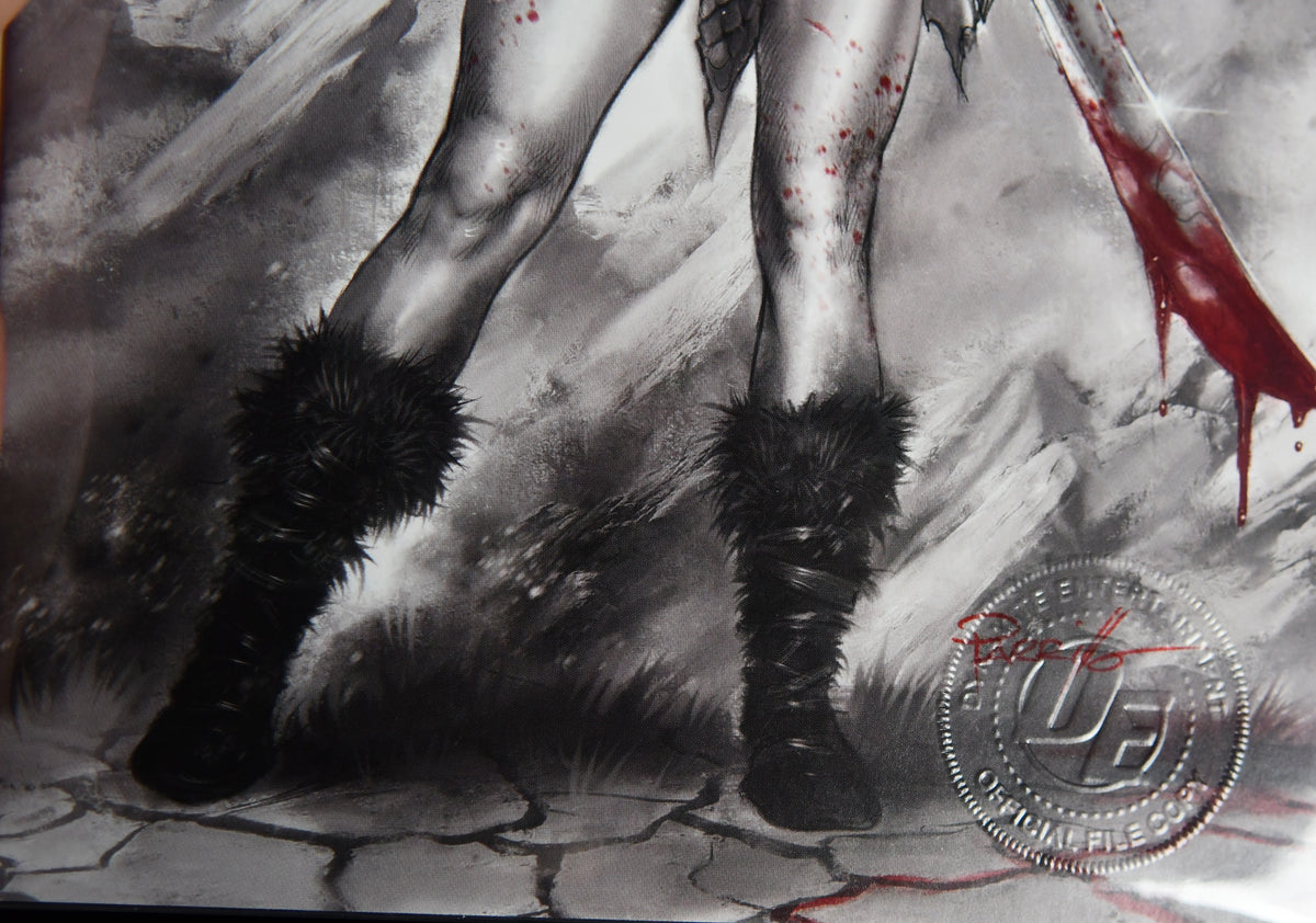 Red Sonja Black White Red #1 Parrillo File Copy Signed Shannon Kingston COA
