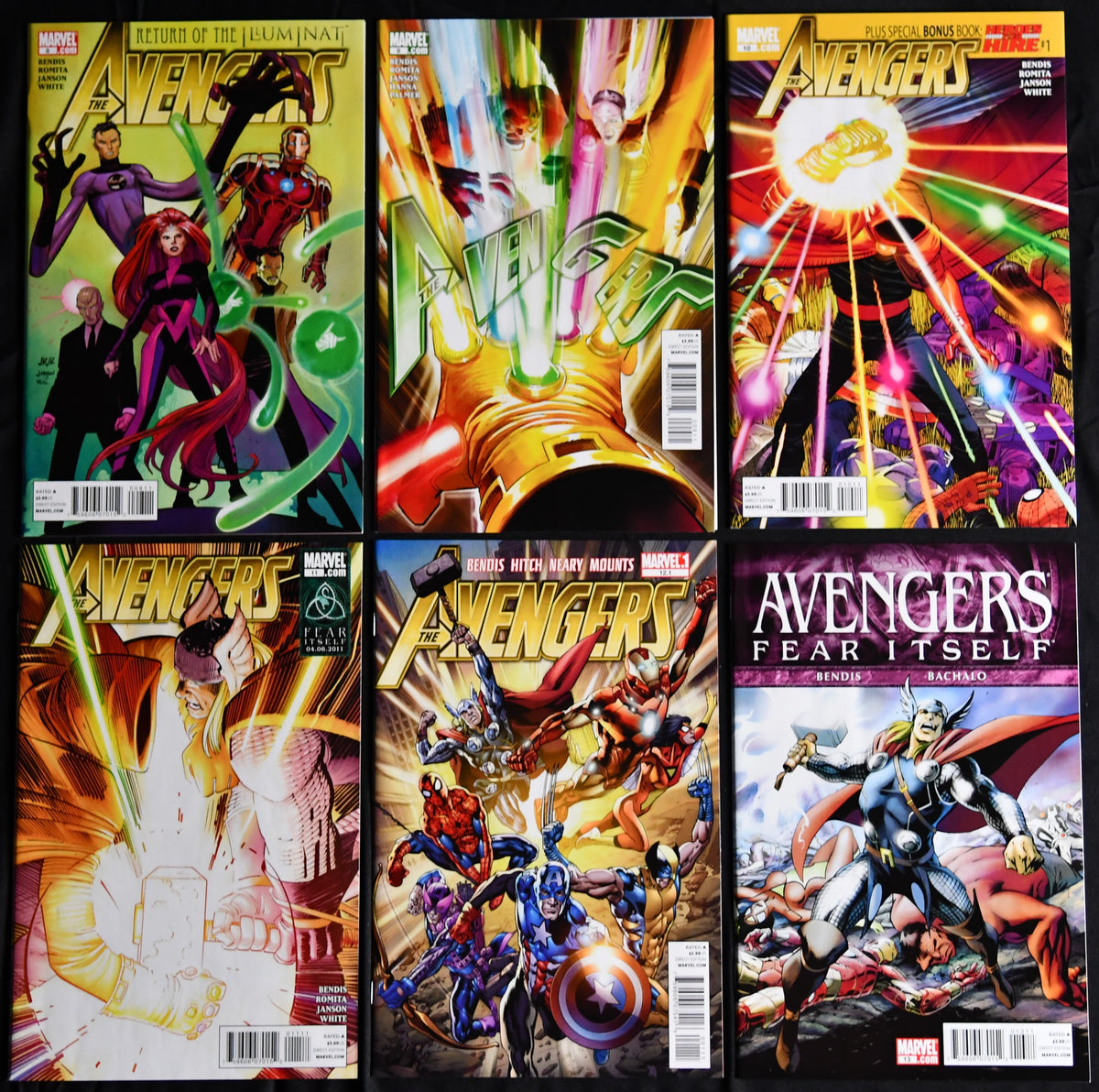 Avengers Vol. 4 #2-11 #12.1 #13-14 Marvel 2010 13-Book Comic Lot