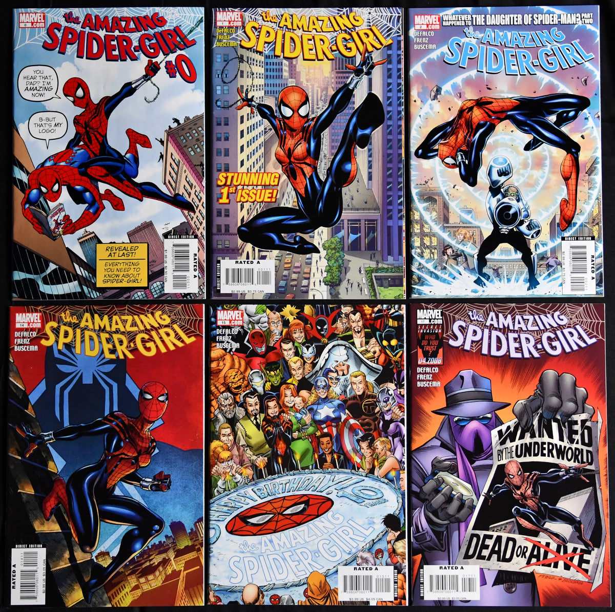 Amazing Spider-Girl #0 1 2 14 15 17 18 Marvel 7-Book Comic Lot