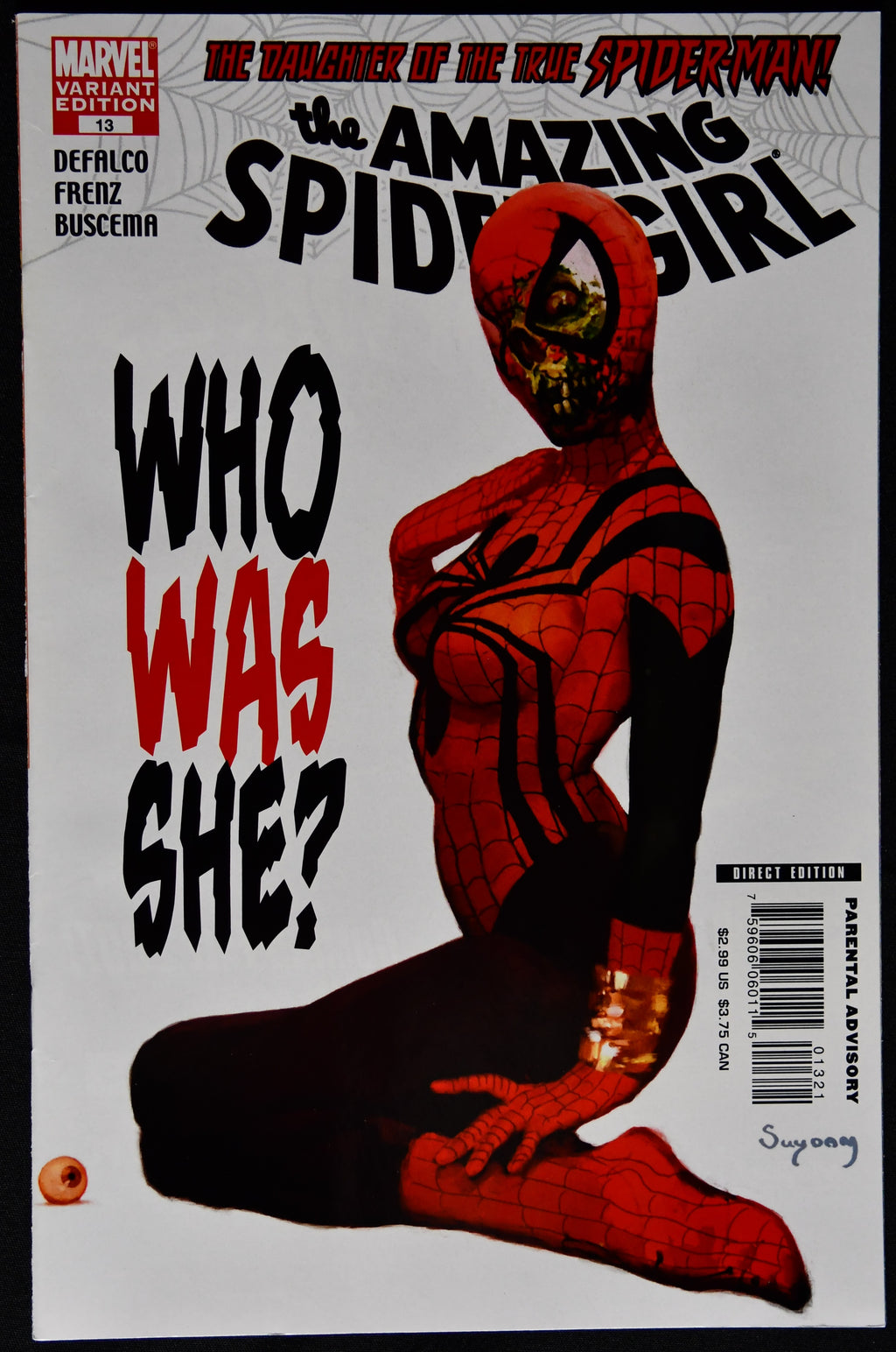 Amazing Spider-Girl #13 Arthur Suydam Zombie Variant What If #105 Homage Marvel