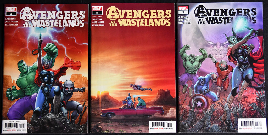 Avengers of the Wastelands #1-3 Marvel 2020 Brisson Scharf 3-Book Comic Lot