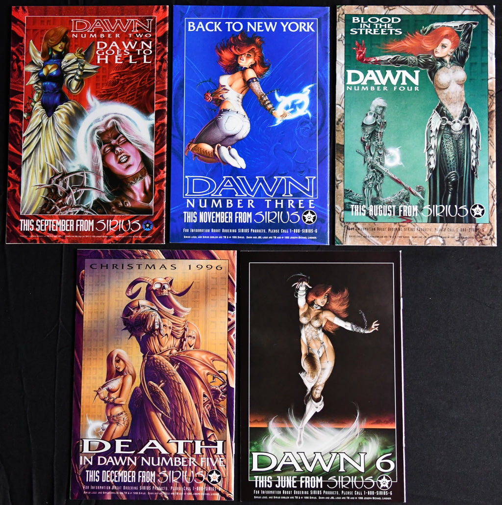 Dawn #1-5 Joseph Michael Linsner Sirius 1995 5-Book Comic Lot NM-