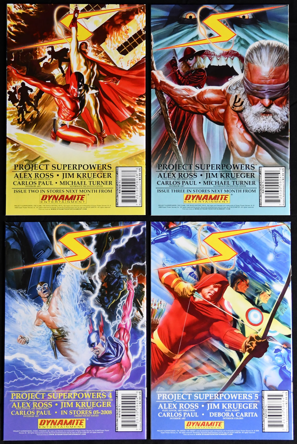 Project Superpowers Chapter One #0-7 + Wizard #1/2 Alex Ross 10-Book Set