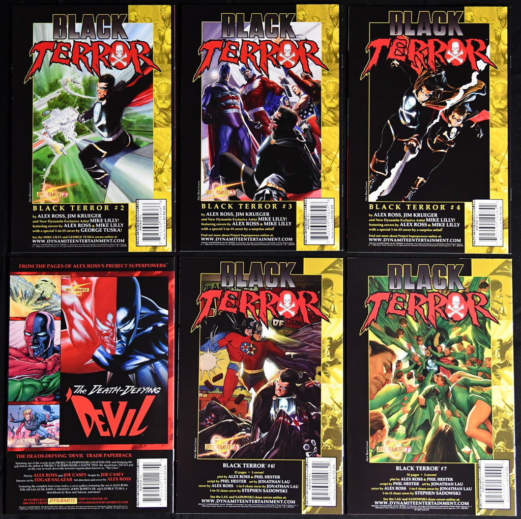 Black Terror #1-9 Alex Ross Project Superpowers Dynamite 9-Book Run