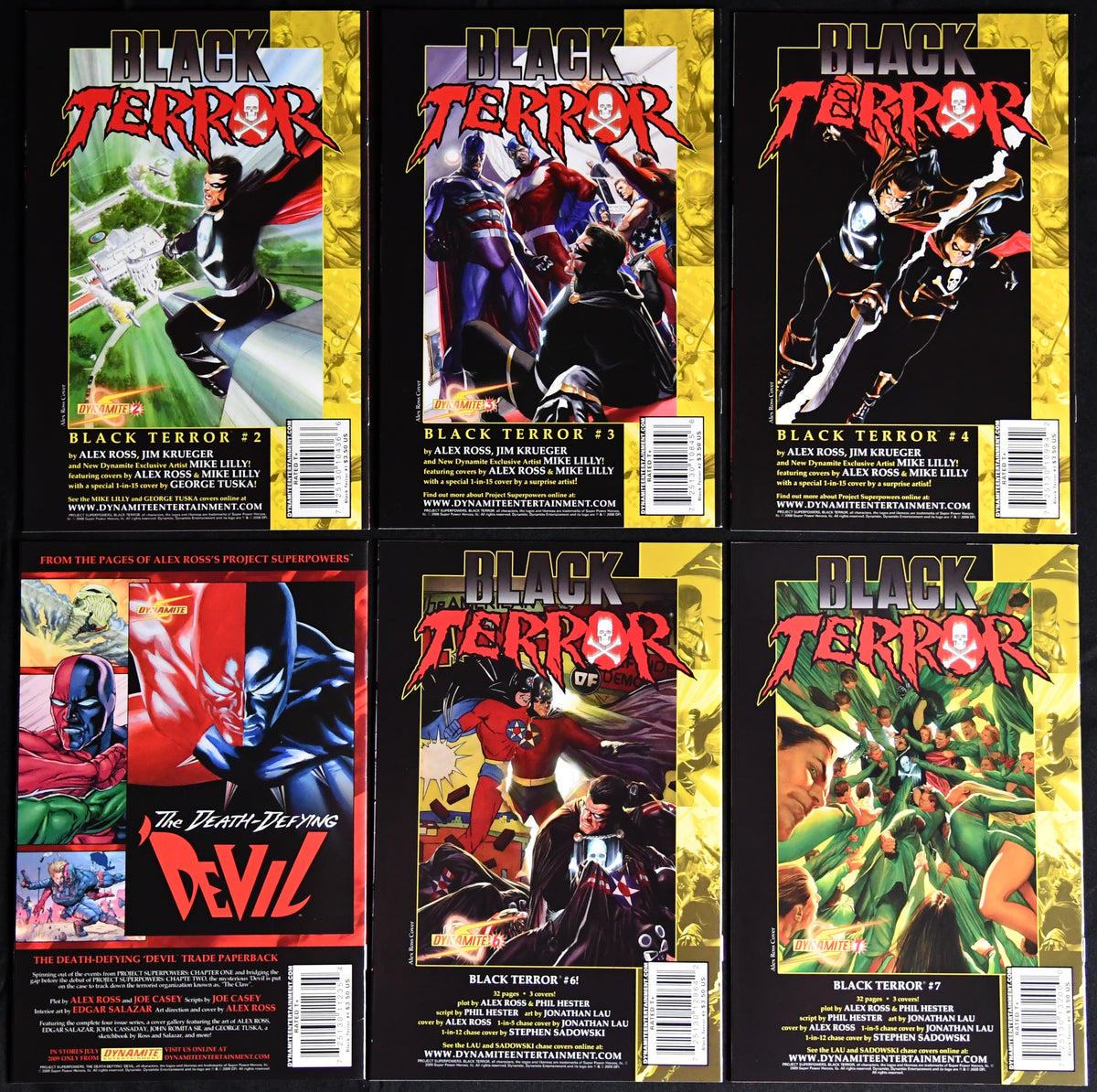 Black Terror #1-9 Alex Ross Project Superpowers Dynamite 9-Book Run
