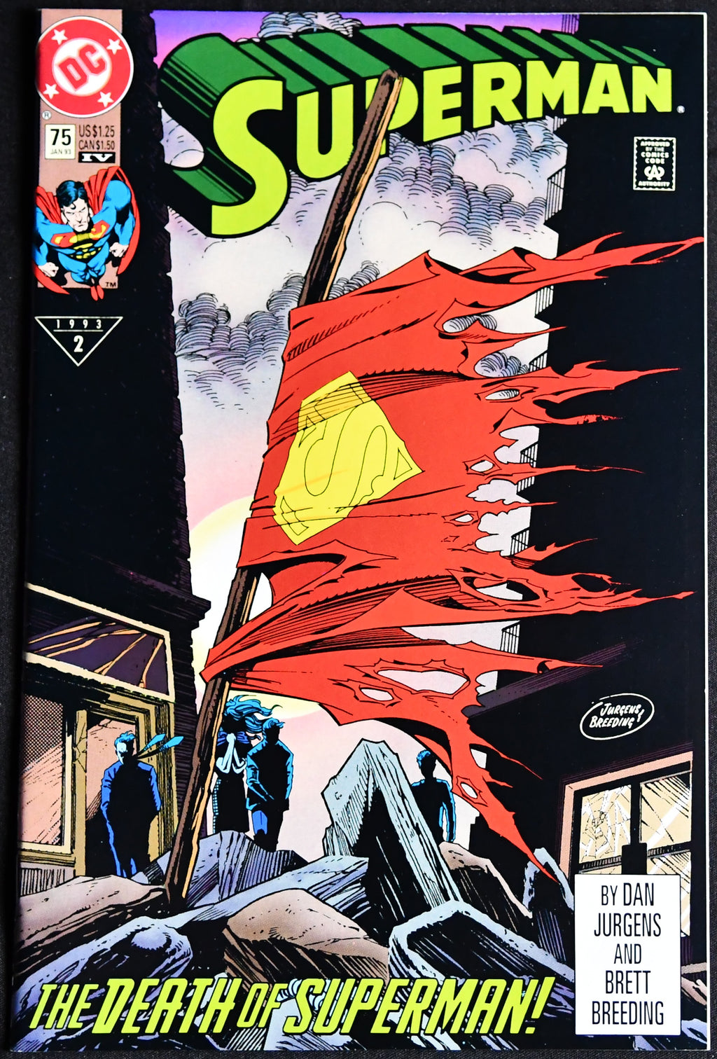 Death of Superman Complete 7-Part Set Doomsday Superman #75 DC Comics 1992