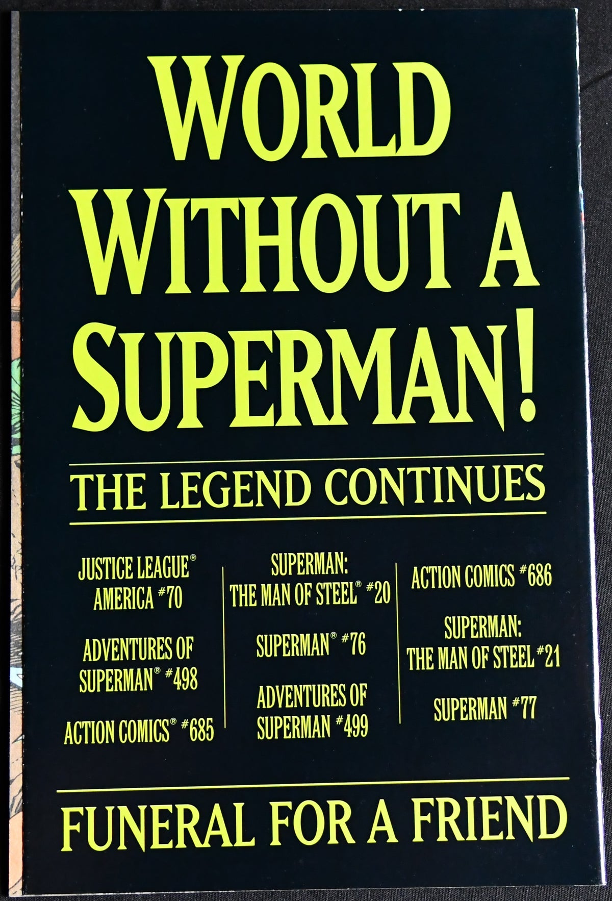 Death of Superman Complete 7-Part Set Doomsday Superman #75 DC Comics 1992