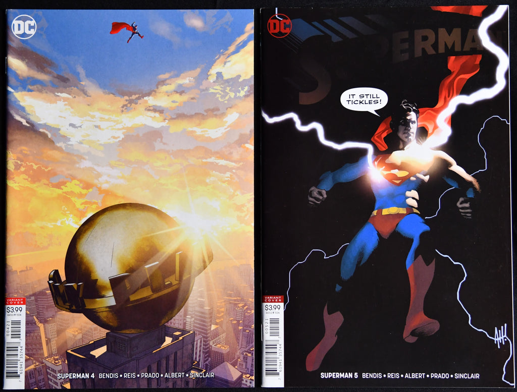 Superman #4-5 Adam Hughes Variant Covers DC Comics 2018 2-Book Set