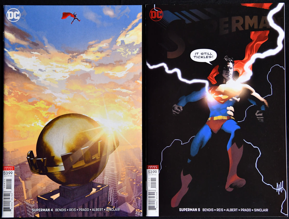 Superman #4-5 Adam Hughes Variant Covers DC Comics 2018 2-Book Set