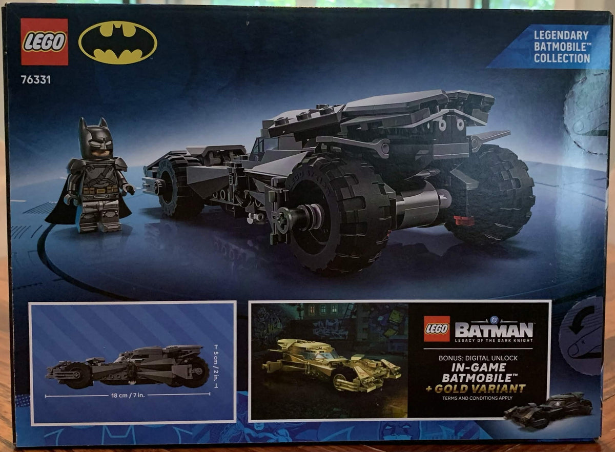 LEGO Batman Legendary Batmobile Collection 76331 76332 76333 3-Set Lot