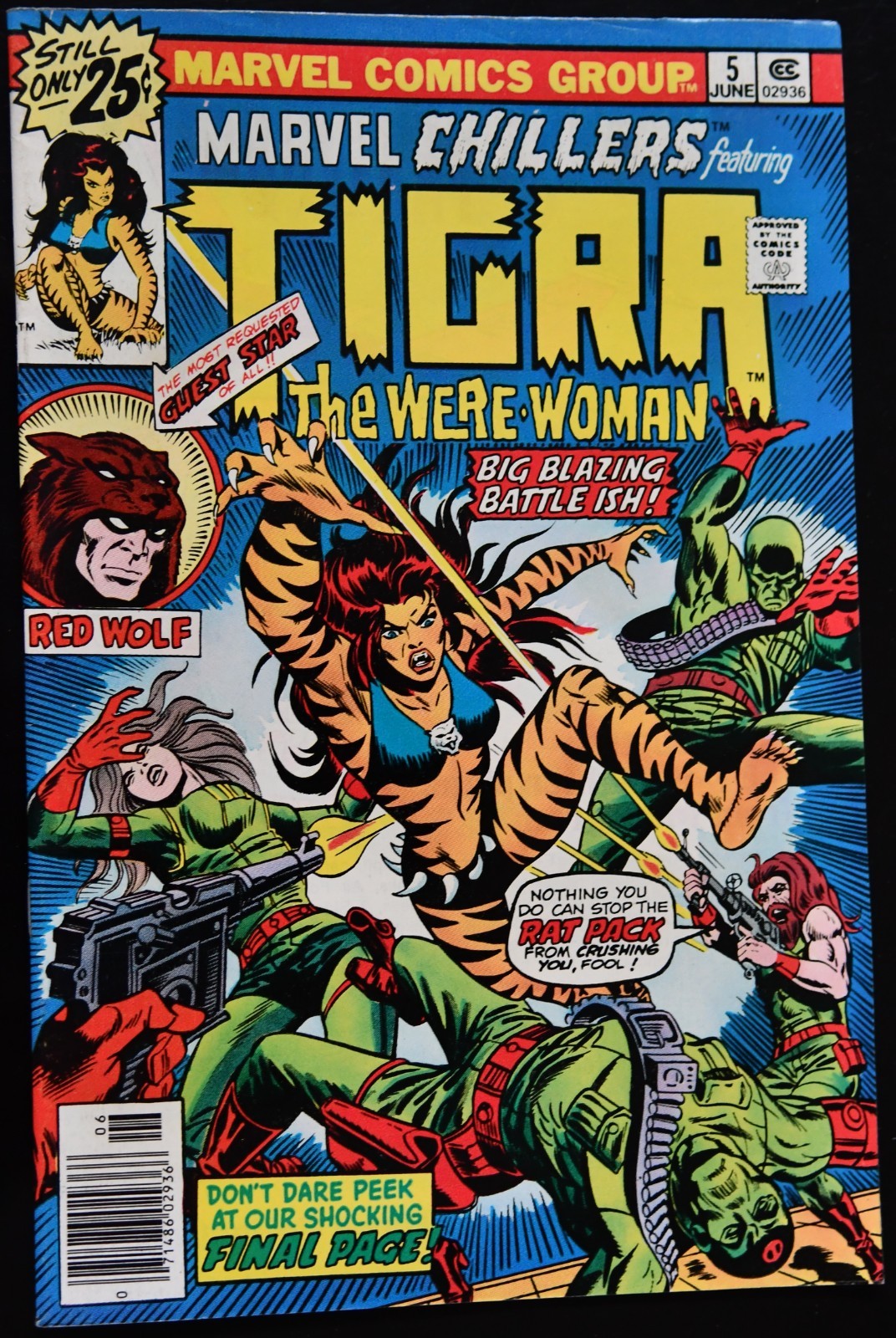 Marvel Chillers #5 Tigra the Were-Woman 1976