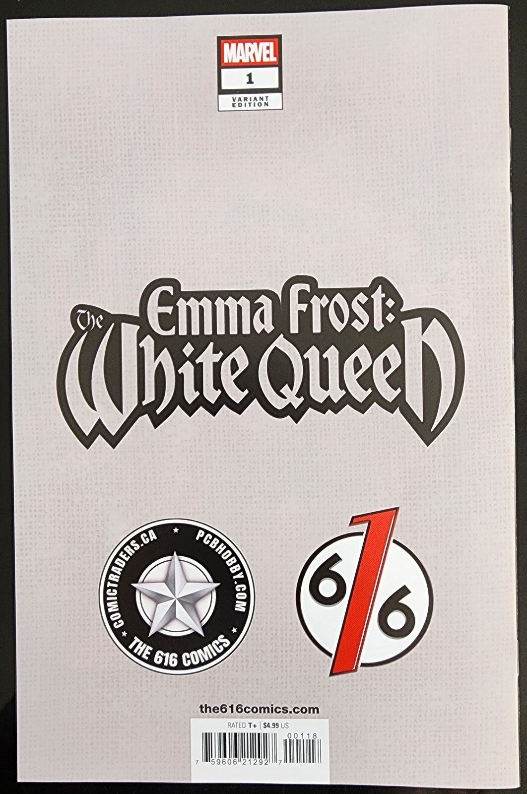EMMA FROST WHITE QUEEN #1 SHANNON MAER 616 Trade Dress Variant Ltd 3000