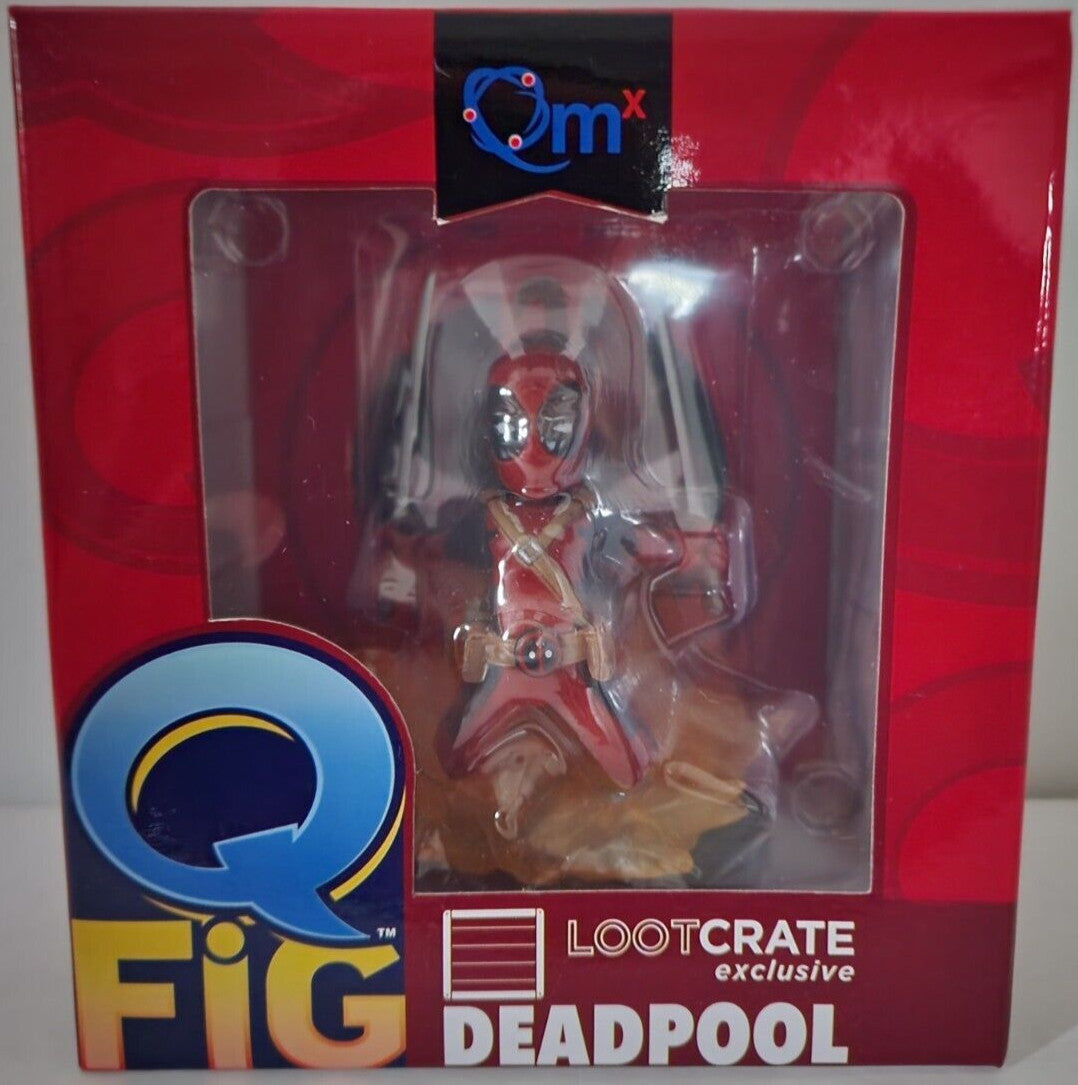 Deadpool Q-Fig Loot Crate Marvel Exclusive 4.5” Quantum Mechanix Figure Toy
