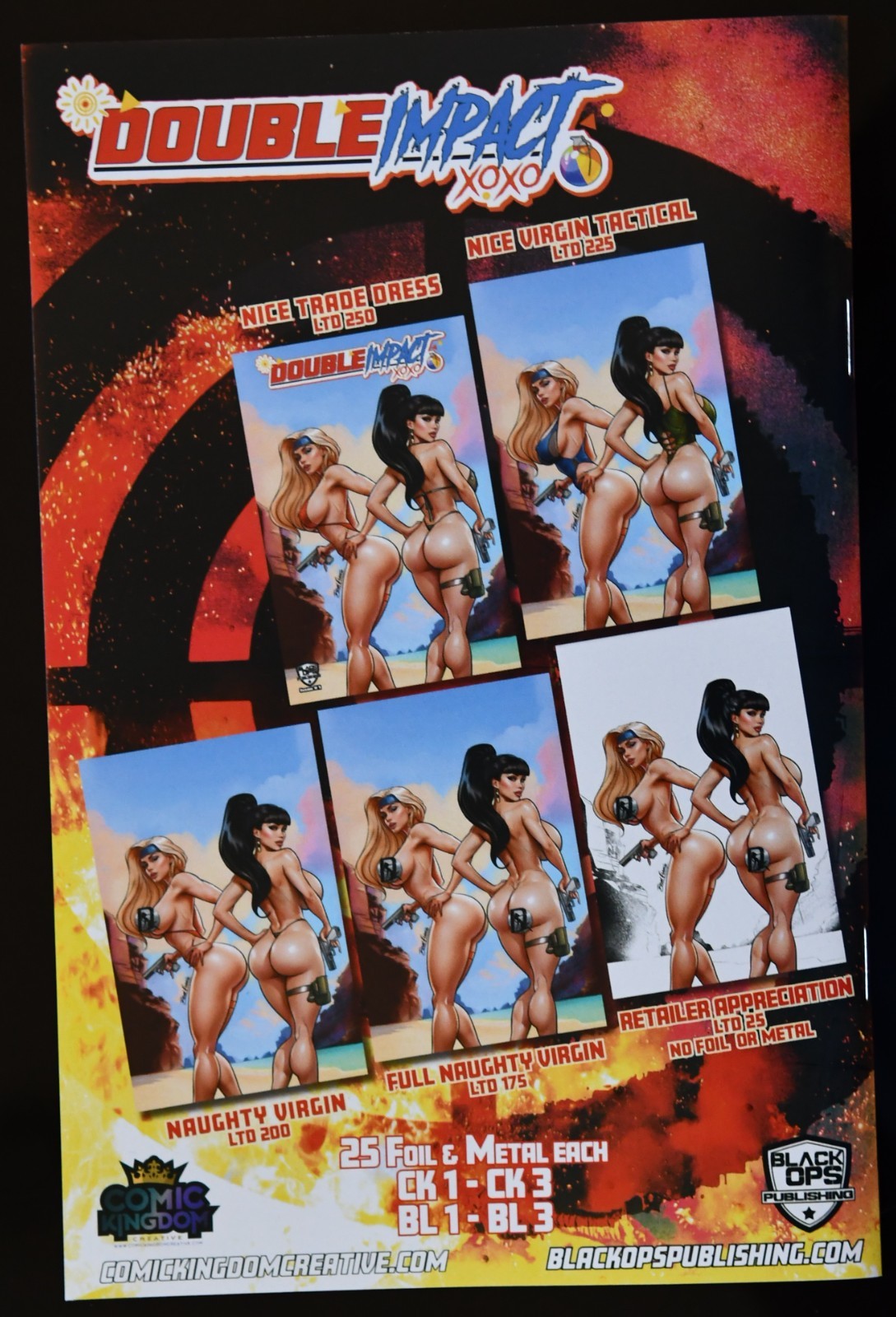 Double Impact #1 Signed Brian Miroglio Beach Girls Naughty Virgin Ltd 200