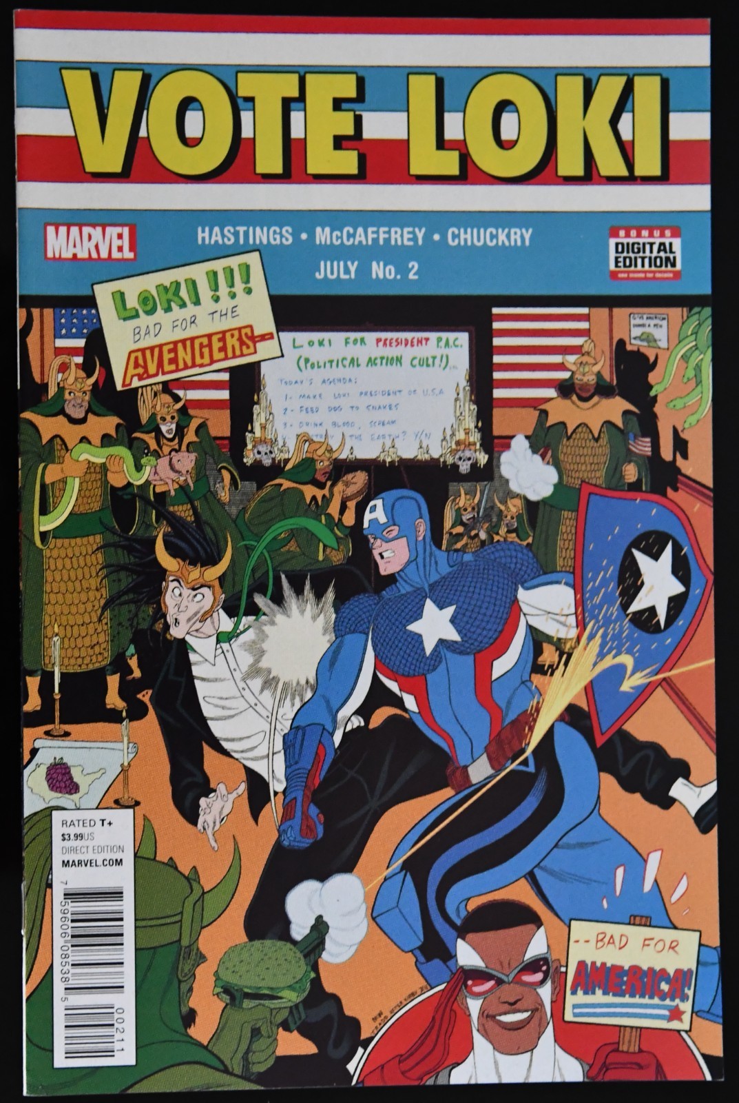 Vote Loki #2 (Marvel Comics September 2016) Homage