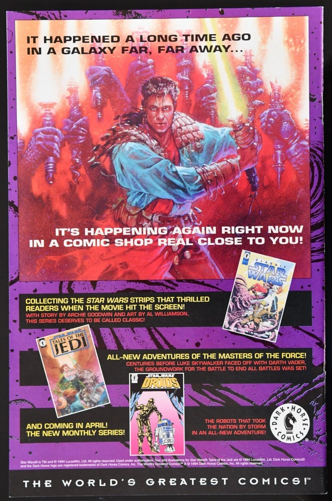 Dark Horse Comics (1992-1994) Dark Horse Comics Choose Your Issue