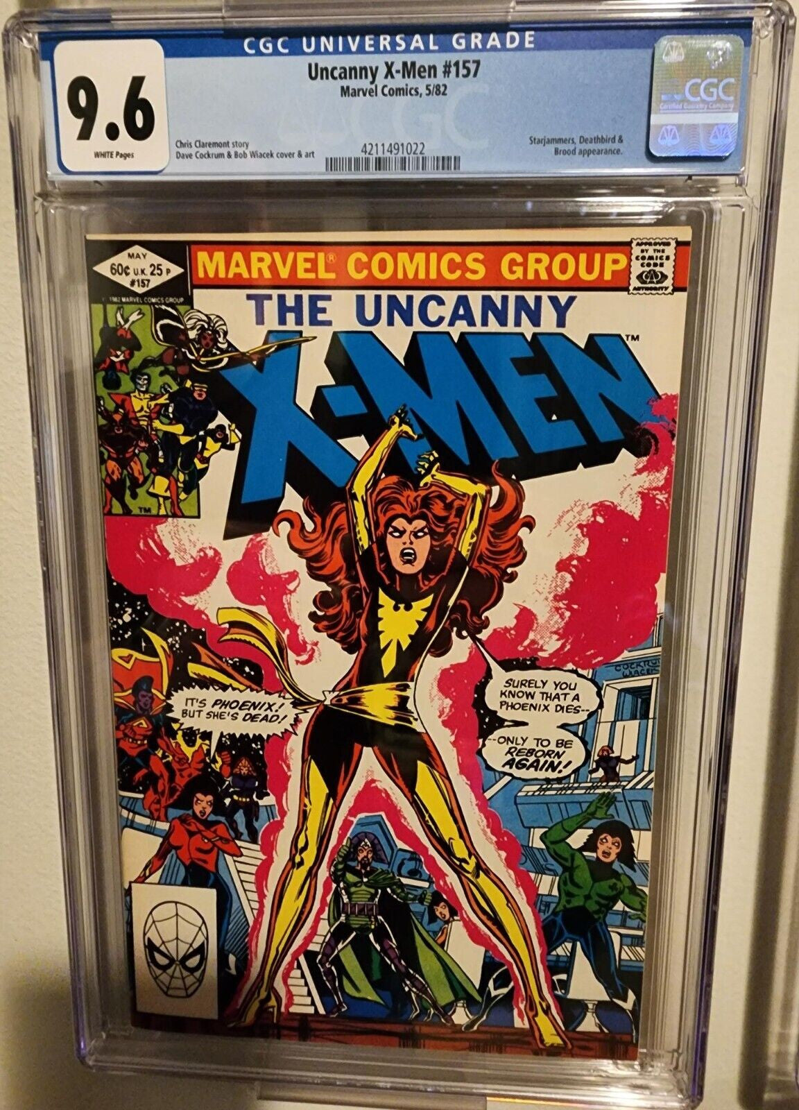 Uncanny X-Men #157 1982 Dark Phoenix cover Deathbird appearance CGC 9.6