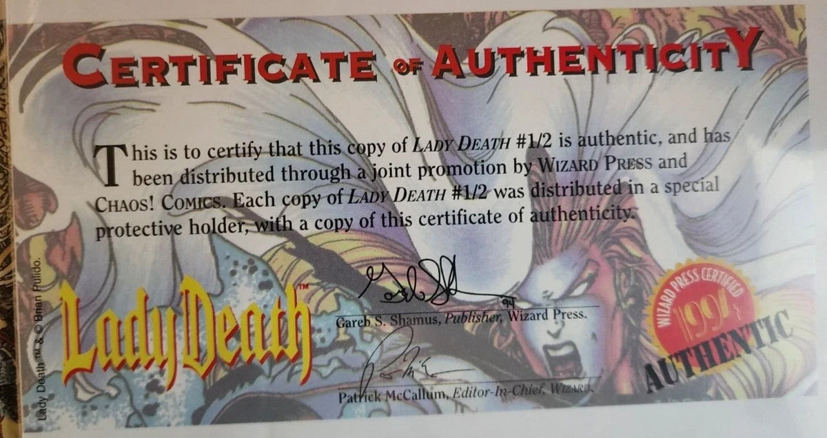 Lady Death Mini-Series(1994) Chaos! Comics Choose Your Issue