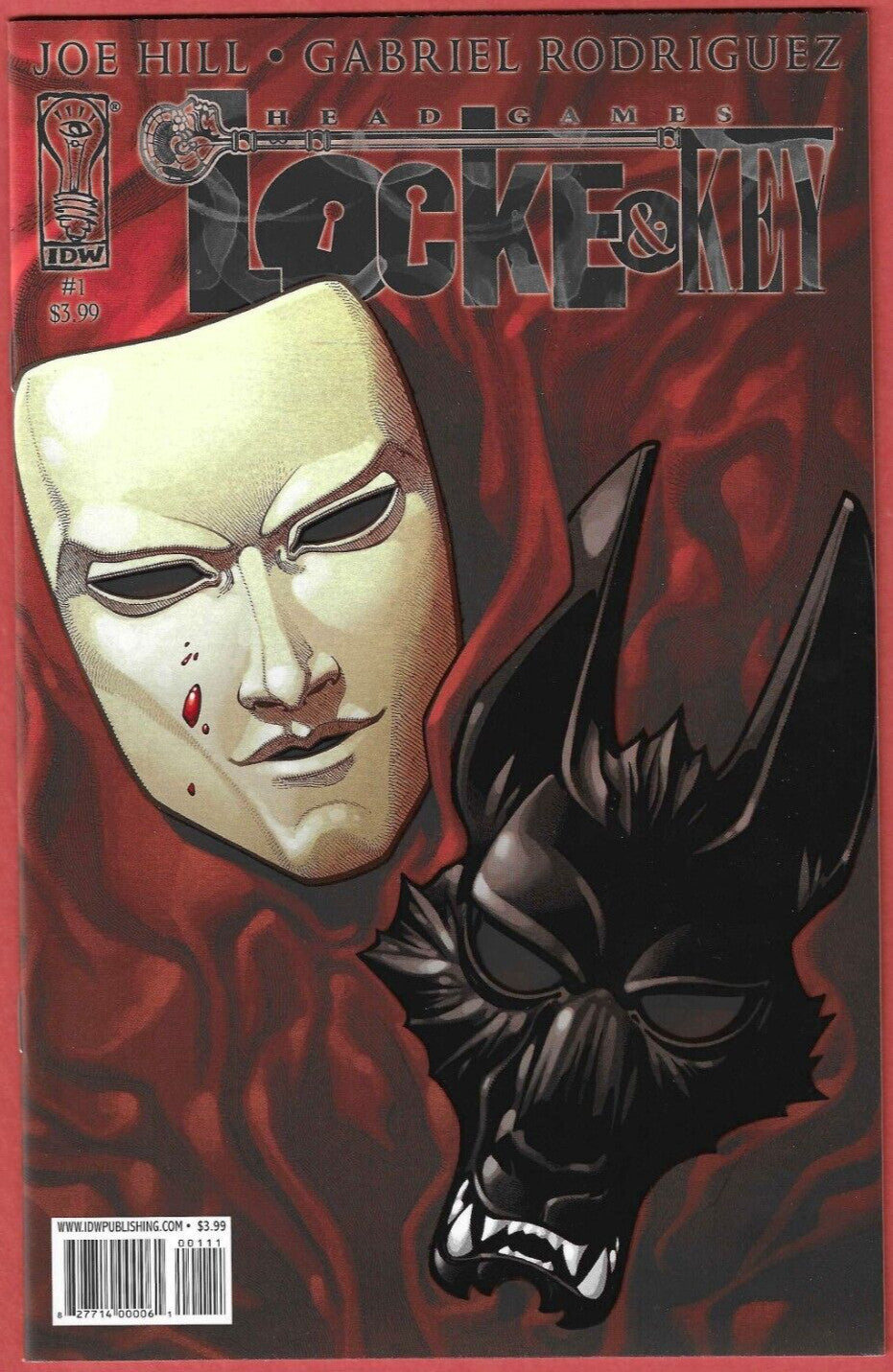 Lock & Key Head Games # 1 First Printing Joe Hill IDW