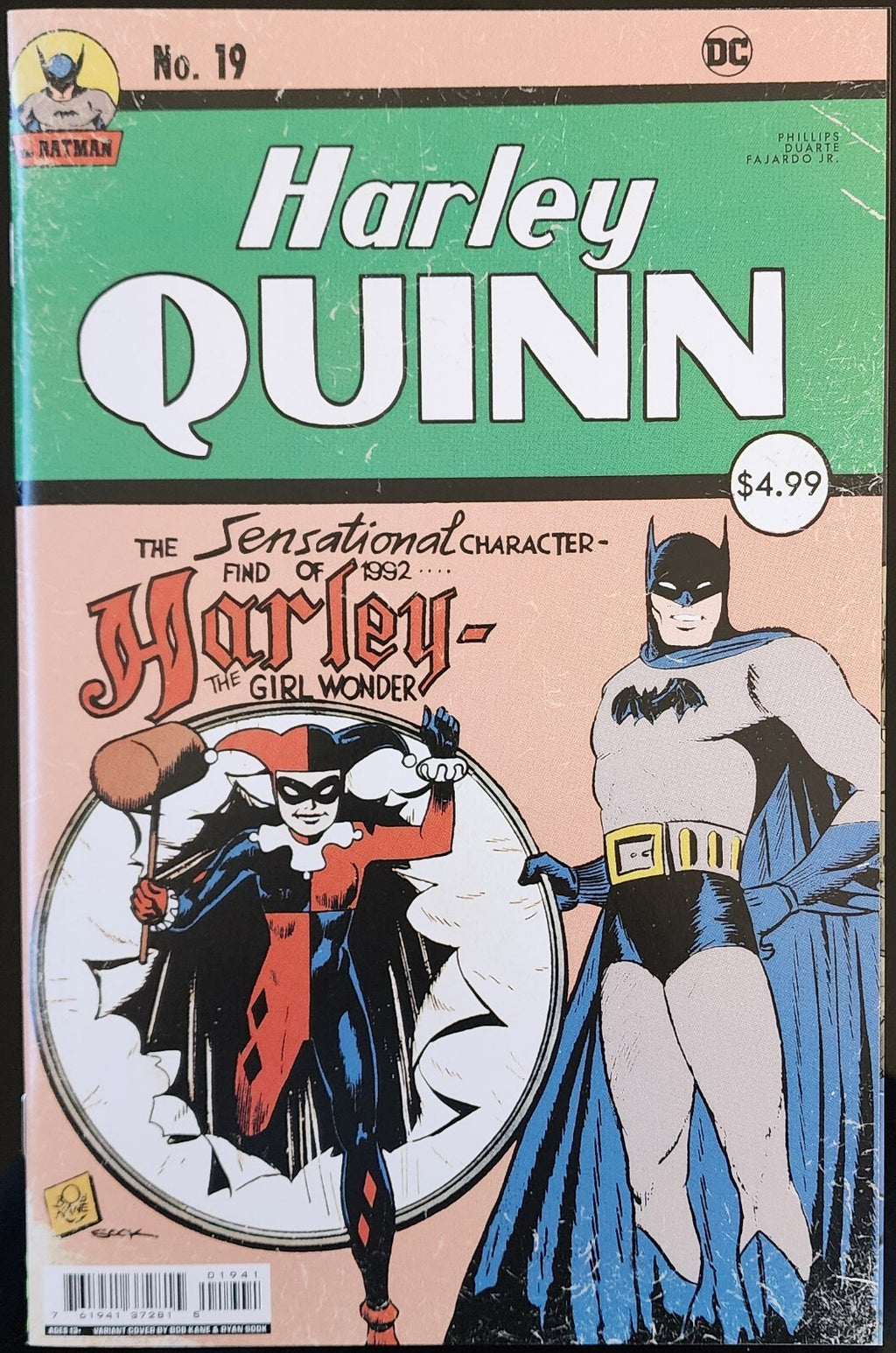 Harley Quinn #19 RYAN SOOK Detective Comics 38 Homage Variant Cover C 2022 Cpy1
