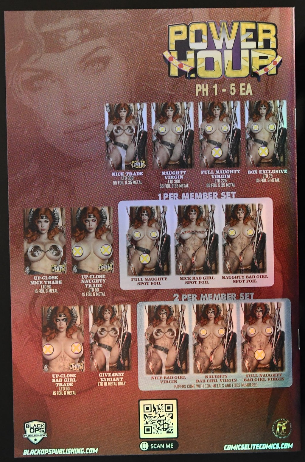 Power Hour #3 Shikarii Bounty Hunter Patreon Tier Foil Matching 3 Box Set
