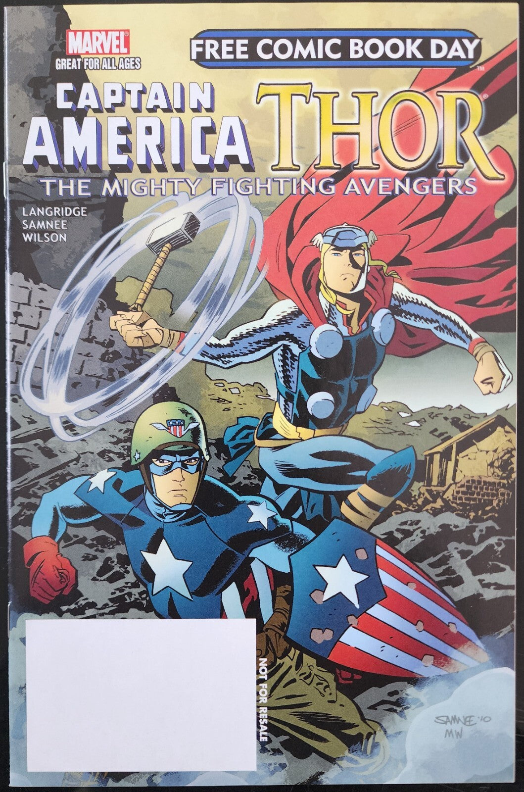 Free Comic Book Day 2011 Captain America and Thor FCBD