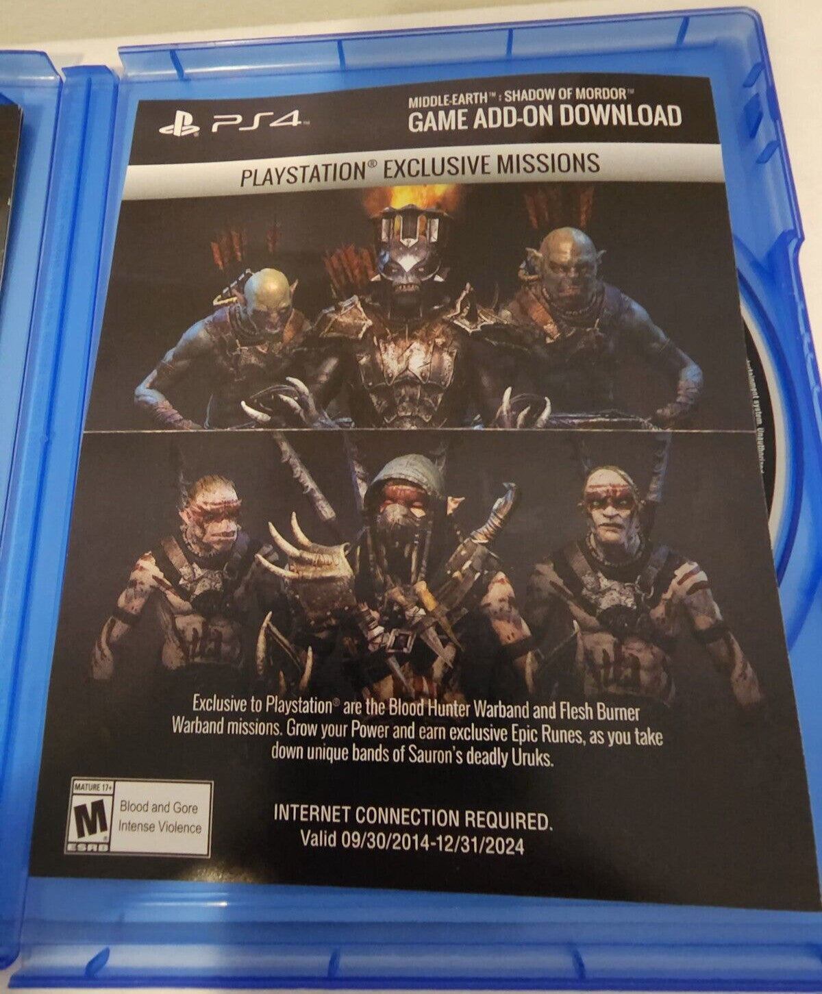 Middle Earth:Shadow of Mordor - Sony PlayStation 4