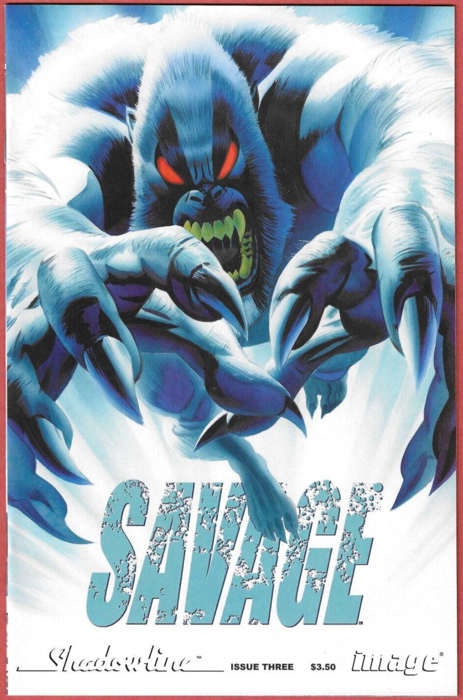 Savage 1, 3, 4 Image Comics Shadowline Niles Mayhew 2008