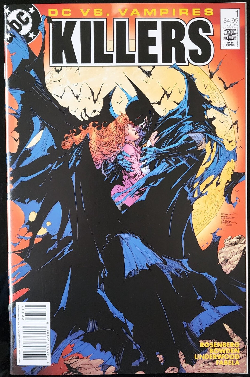 DC vs VAMPIRES KILLERS 1 BRETT BOOTH VARIANT BATMAN 423 McFARLANE HOMAGE CPY1