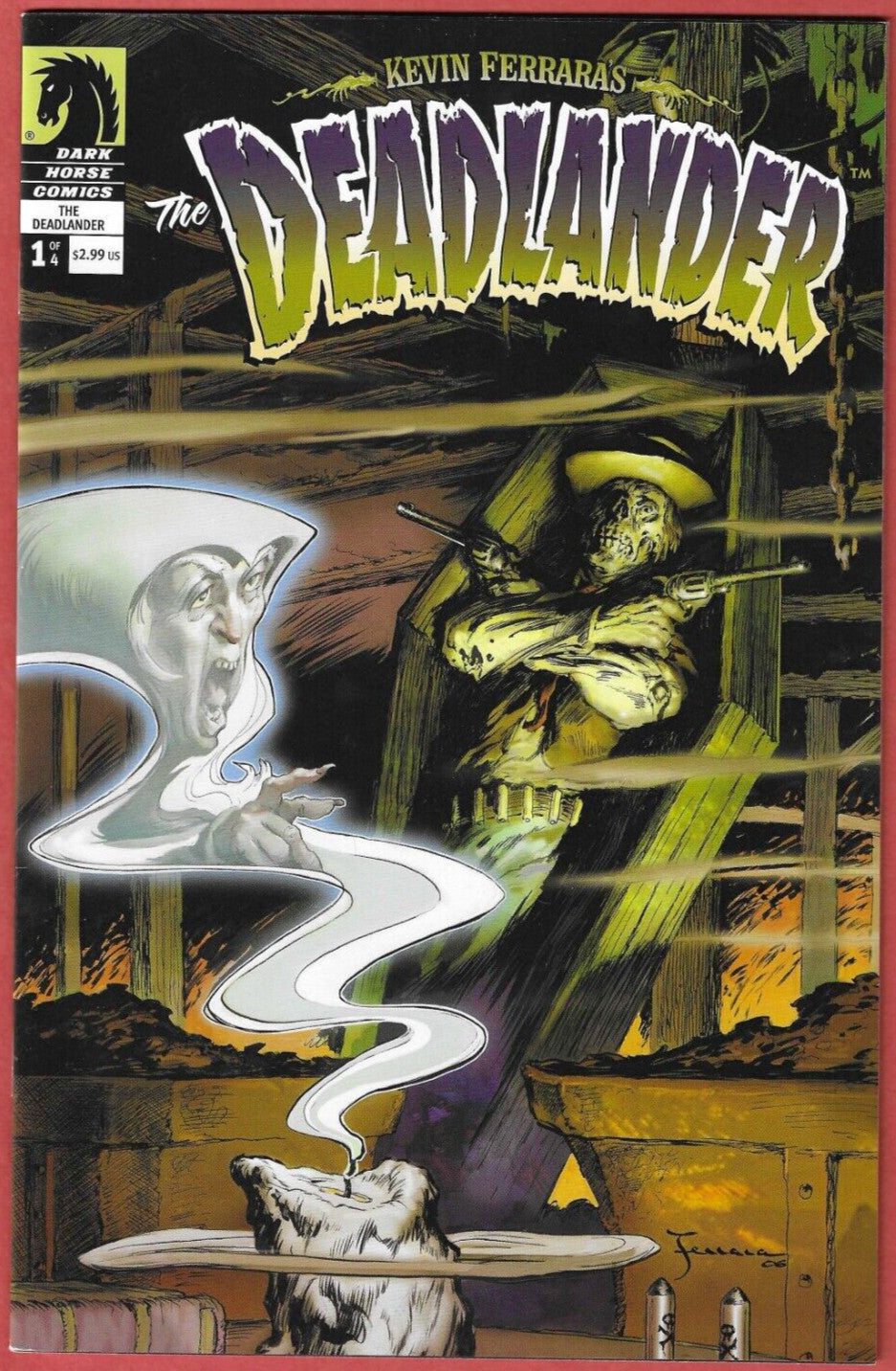 THE DEADLANDER #1 THE DEAD RIDER #2 DARK HORSE 2007/8 Kevin Ferrara Rare Horror