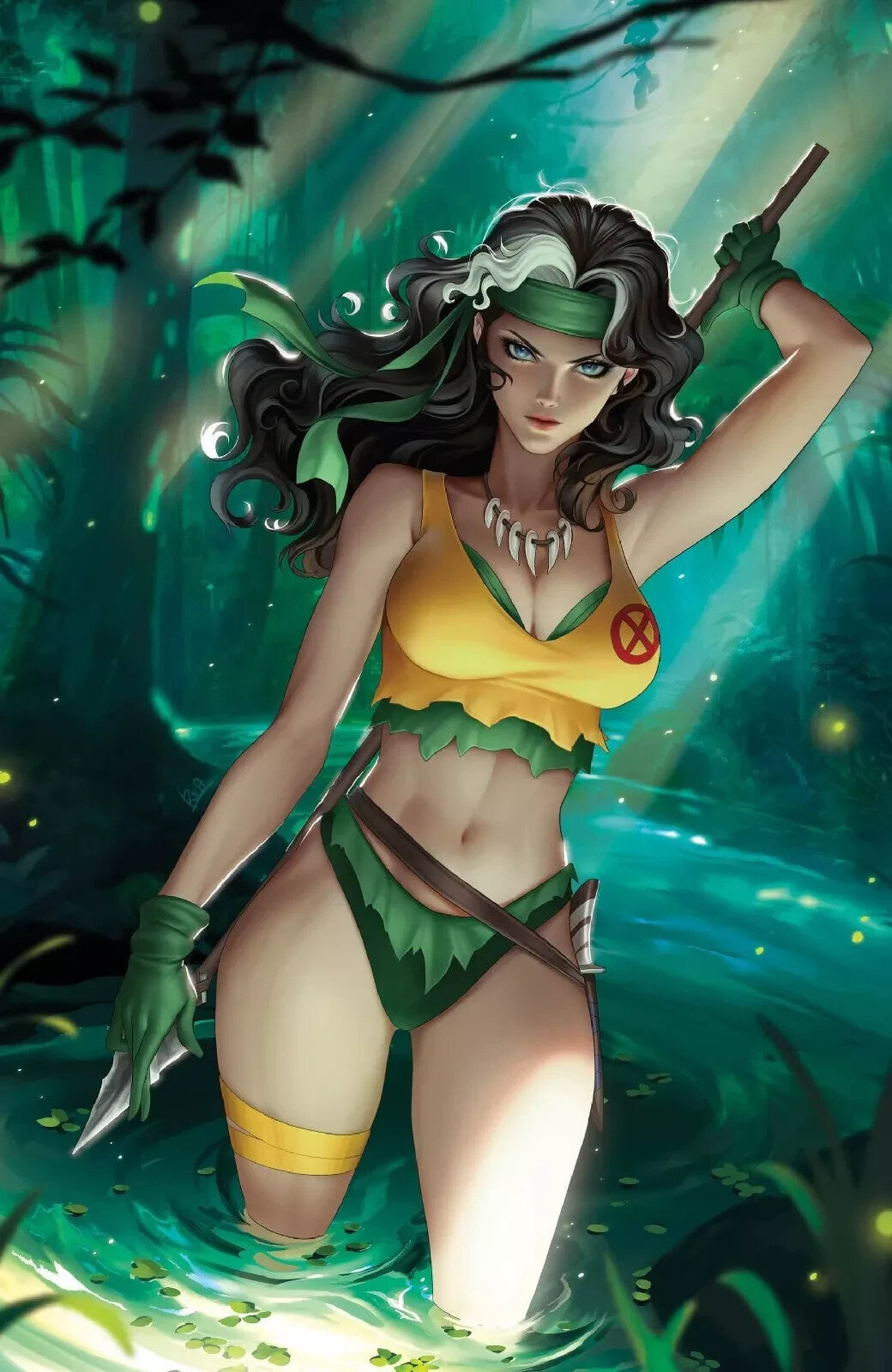 ROGUE & GAMBIT 5 R1C0 VIRGIN VARIANT EXCLUSIVE MARVEL COMICS X-MEN 2023