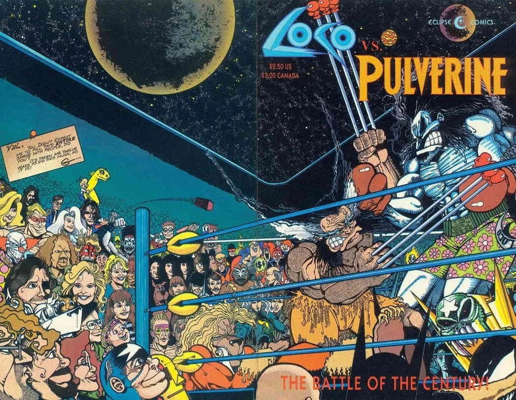 Loco vs Pulverine #1 Eclipse Comics 1992 Lobo Wolverine Parody