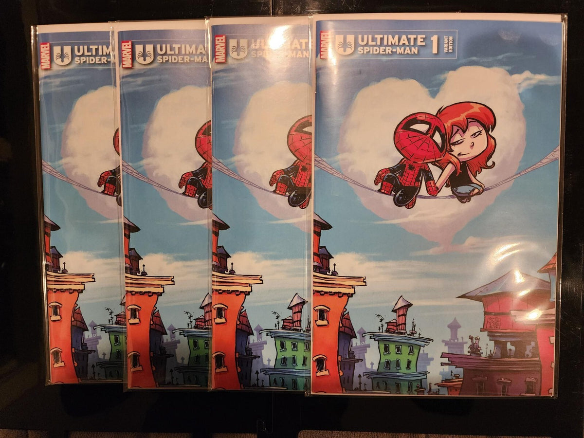 ULTIMATE SPIDERMAN #1 SKOTTIE YOUNG  LTD 3000 1ST APPS IN SELLERS HAND