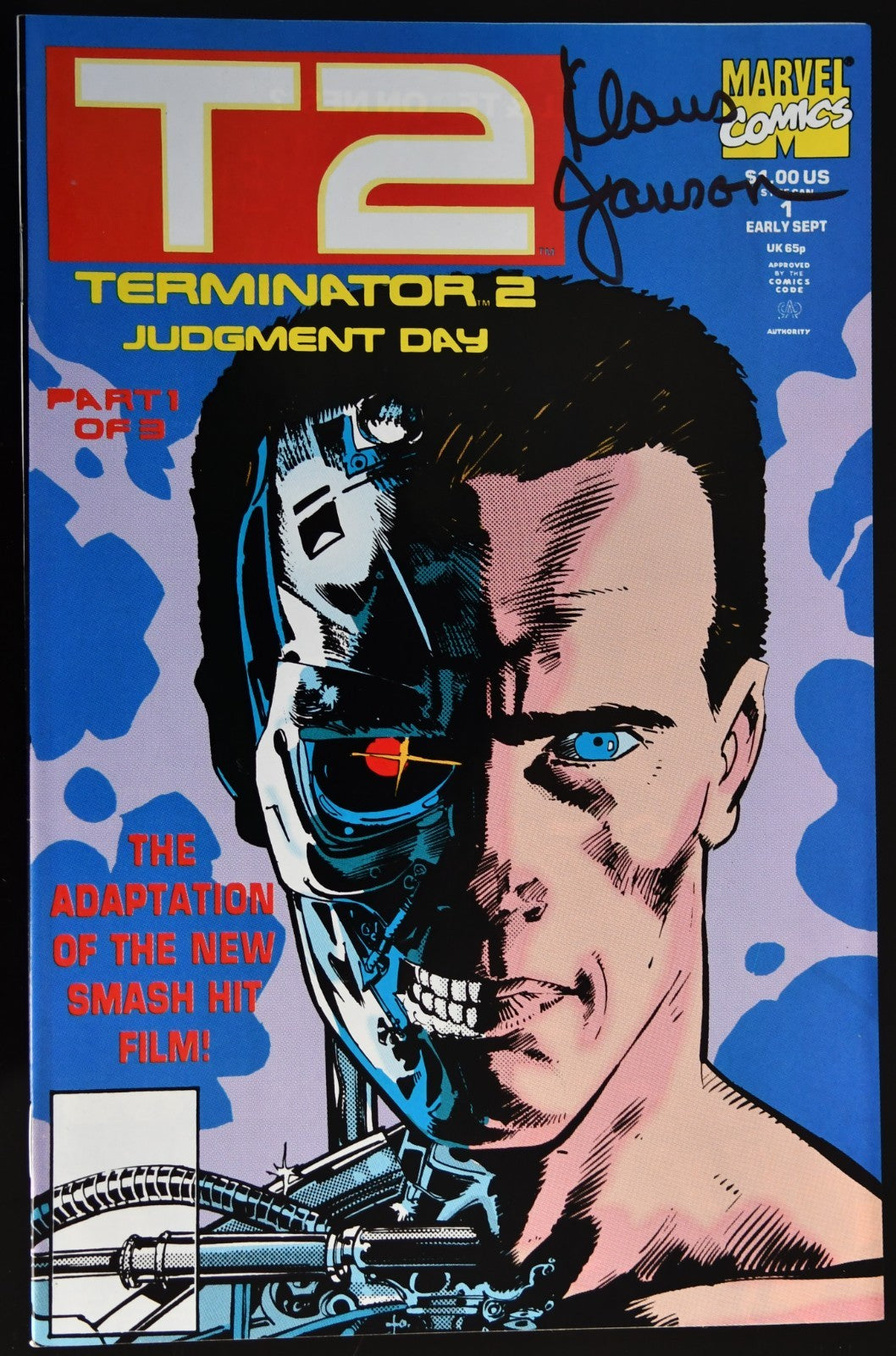 Terminator 2: Judgment Day #1 1991 Signed by Klaus Janson