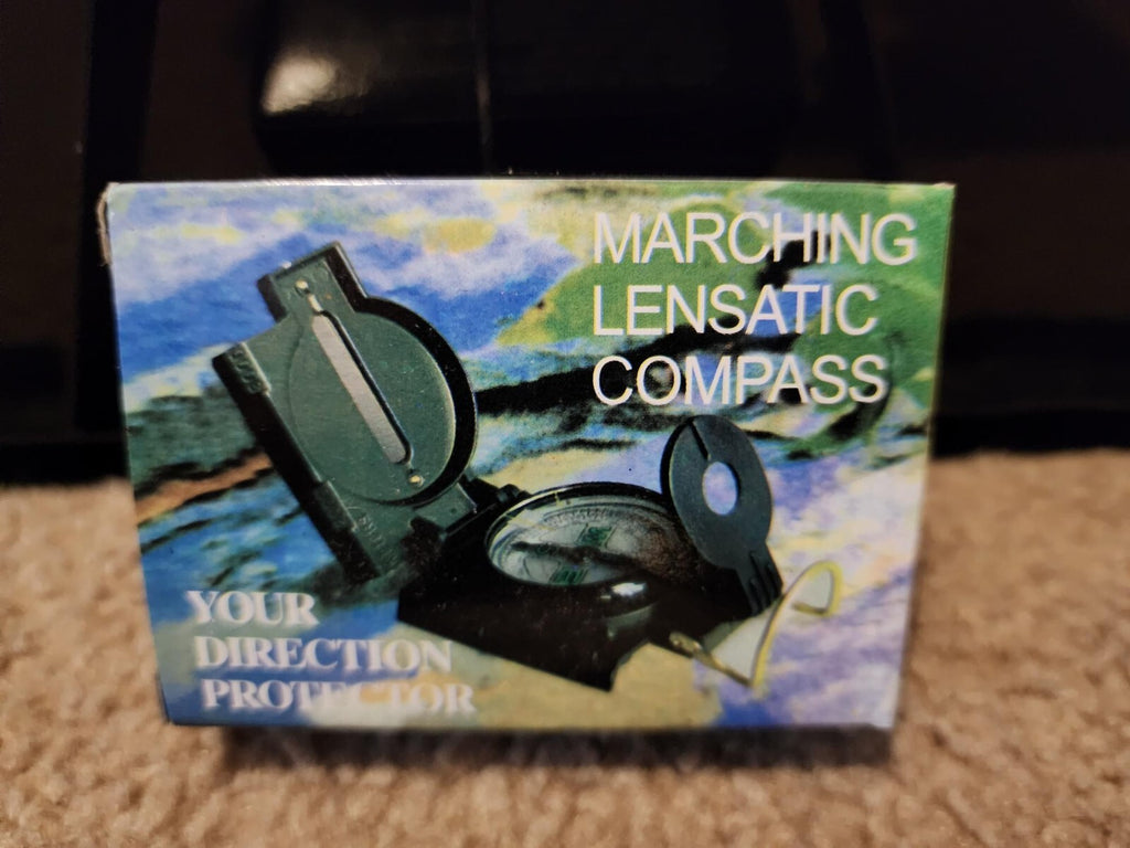 Lensatic Marching Compass Liquid Filled Camping Outdoor Tactical