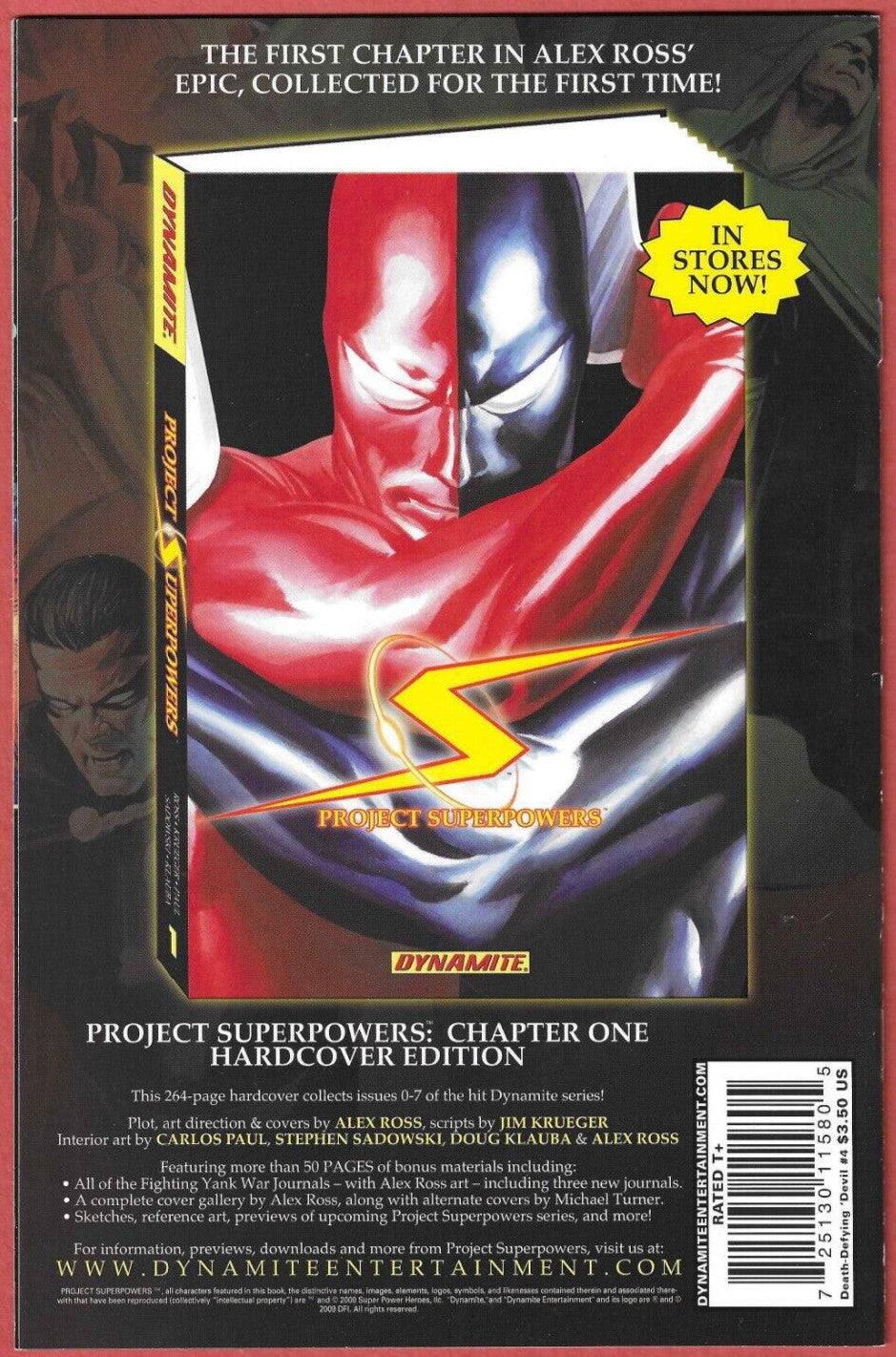 Death Defying Devil 1-4 FCBD 2008 Dynamite Comics Alex Ross Project Super Powers