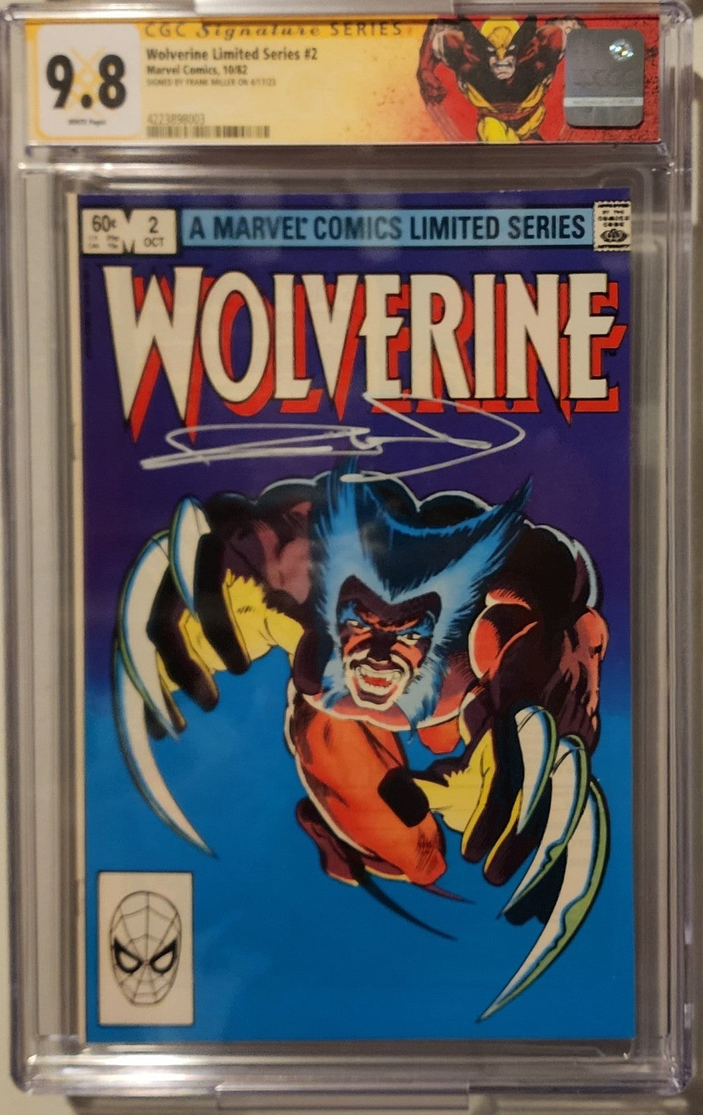 Wolverine Limited Series #1-4 CGC 9.8 Signed Set Chris Claremont & Frank Miller