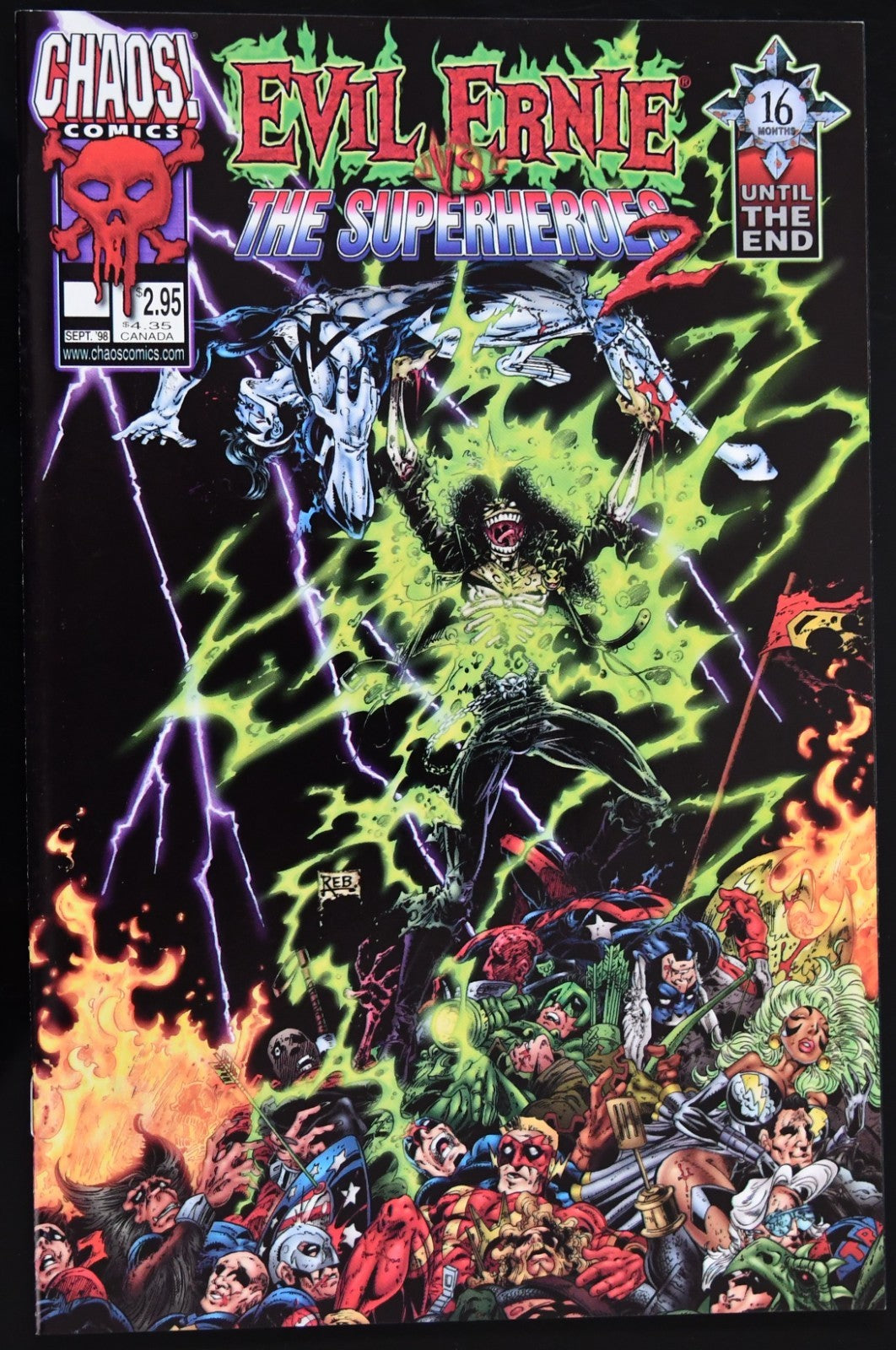 Evil Ernie vs the Super Heroes (1995-1998) Chaos Comics Choose Your Issue