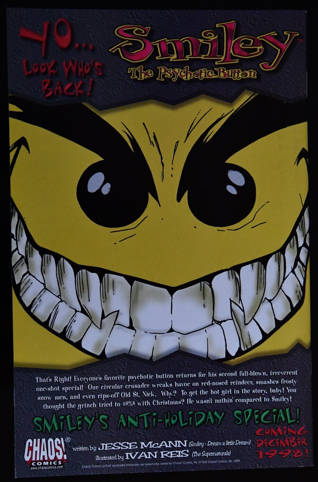 Purgatori (1998-1999) Chaos Comics Choose Your Issue