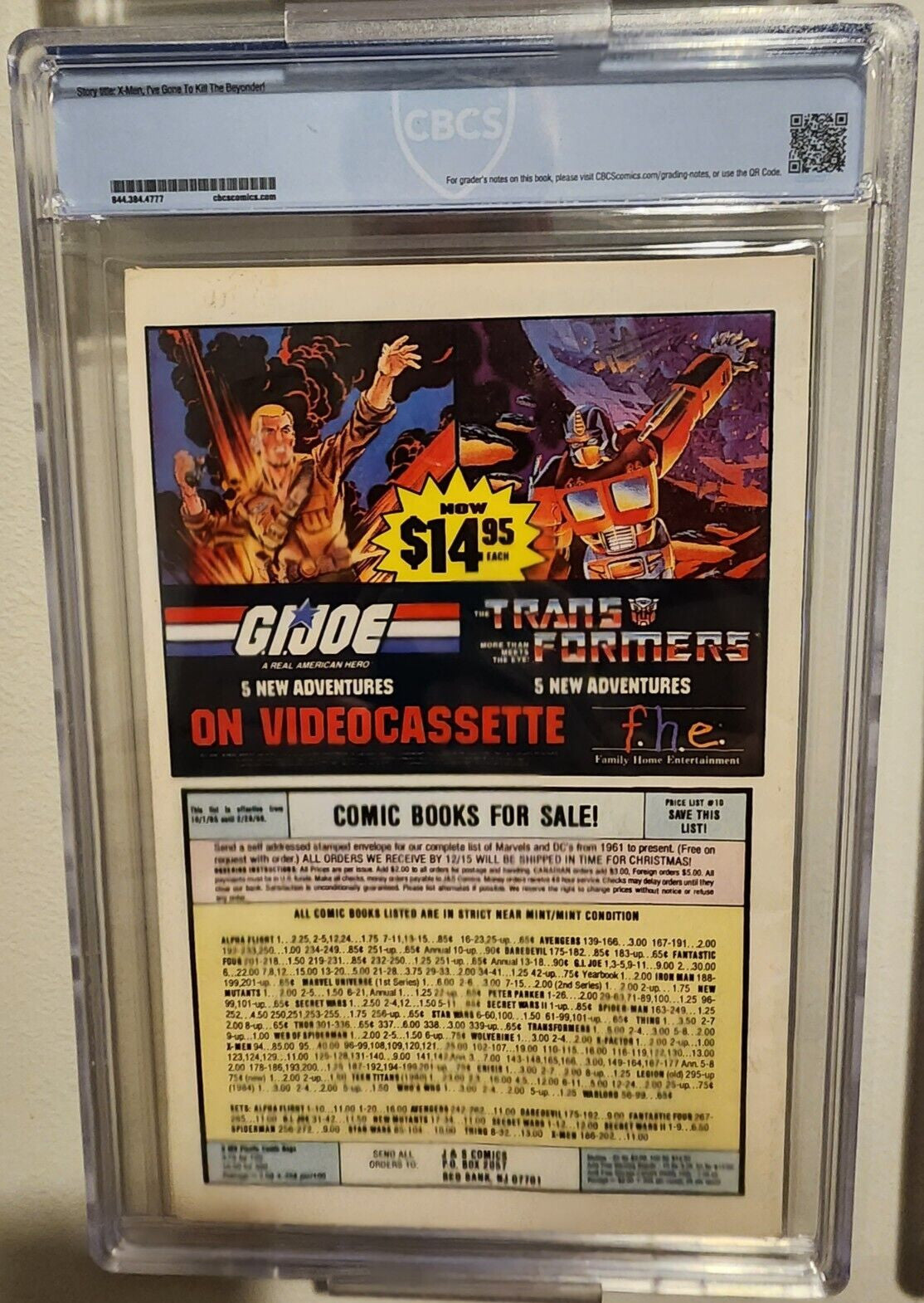 Uncanny X-Men 202 Newsstand CBCS 7.5 1986 Not CGC Secret Wars Unpressed