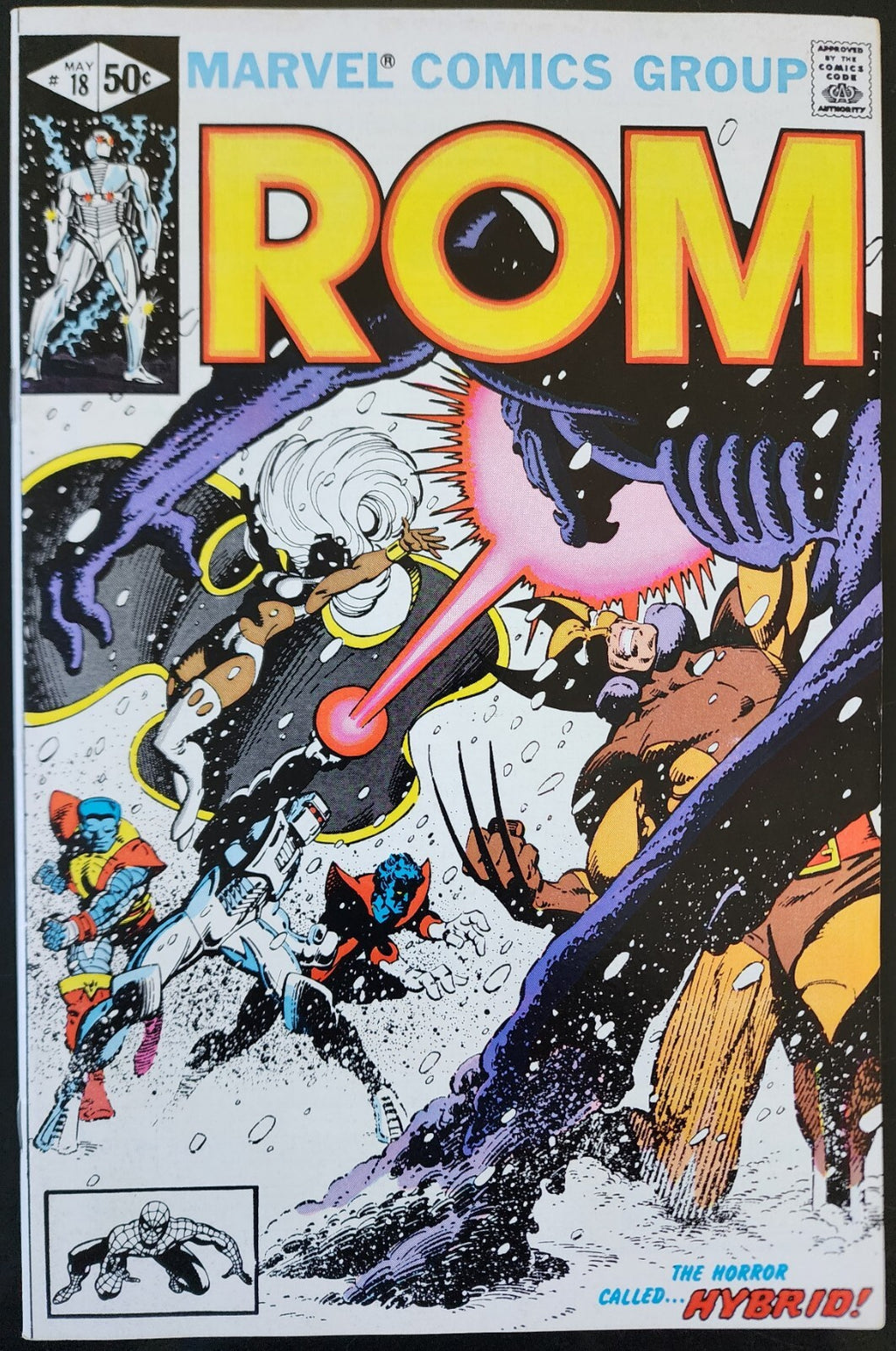 ROM #18 Frank Miller X-Men Crossover Direct Vintage 1981 Marvel Comic Book