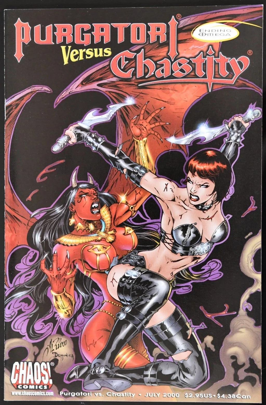Purgatori Versus Chastity (2000) Chaos Comics Choose Your Issue